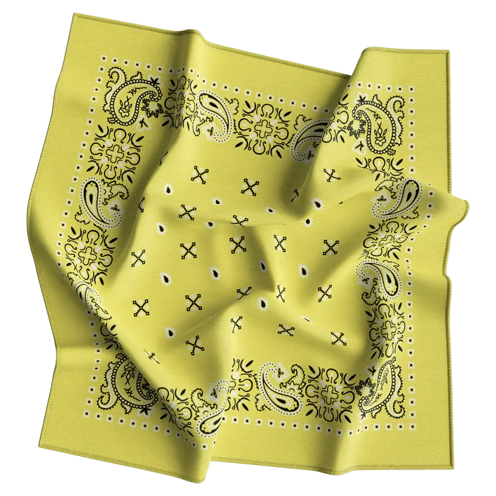 Square Paisley Bandana Imported 100% Cotton