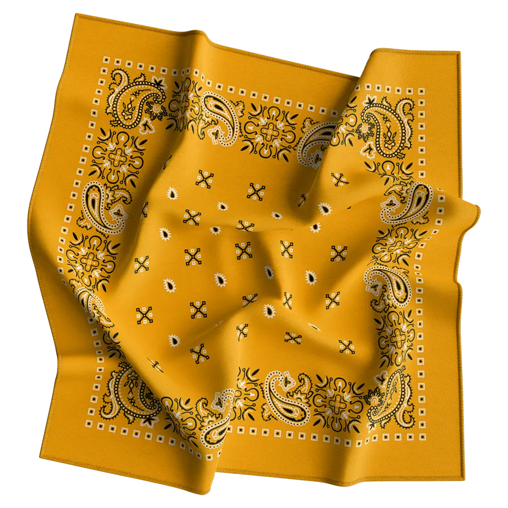 Square Paisley Bandana Imported 100% Cotton