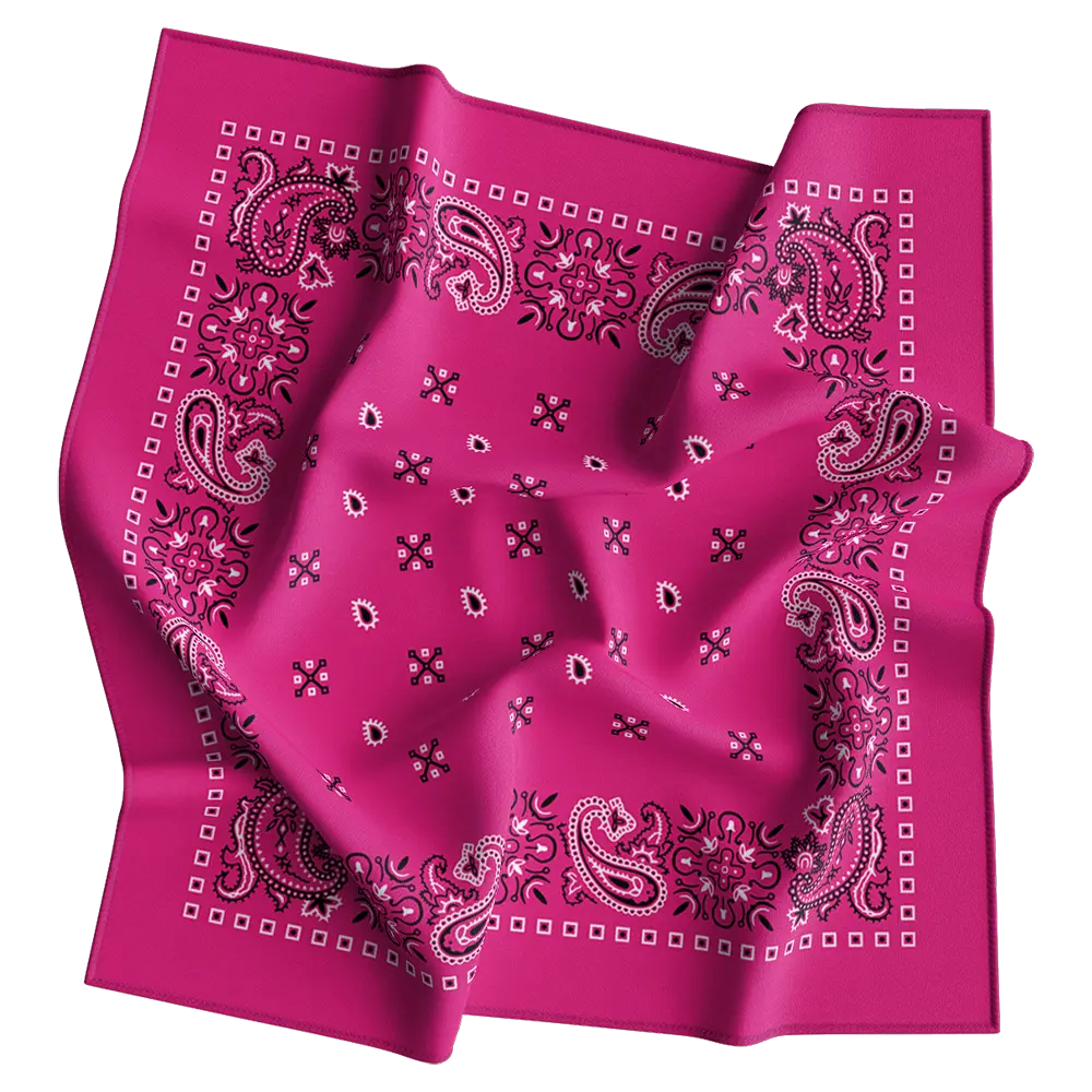 Square Paisley Bandana Imported 100% Cotton