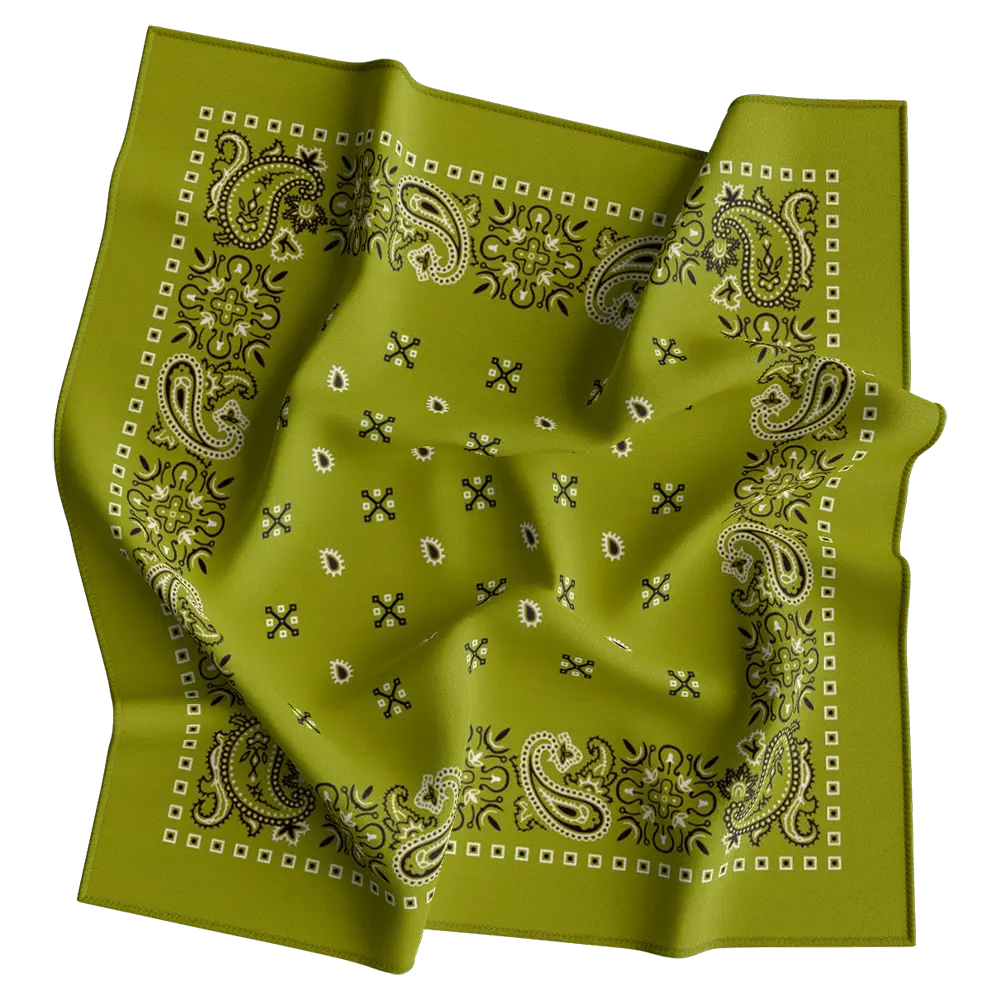 Square Paisley Bandana Imported 100% Cotton
