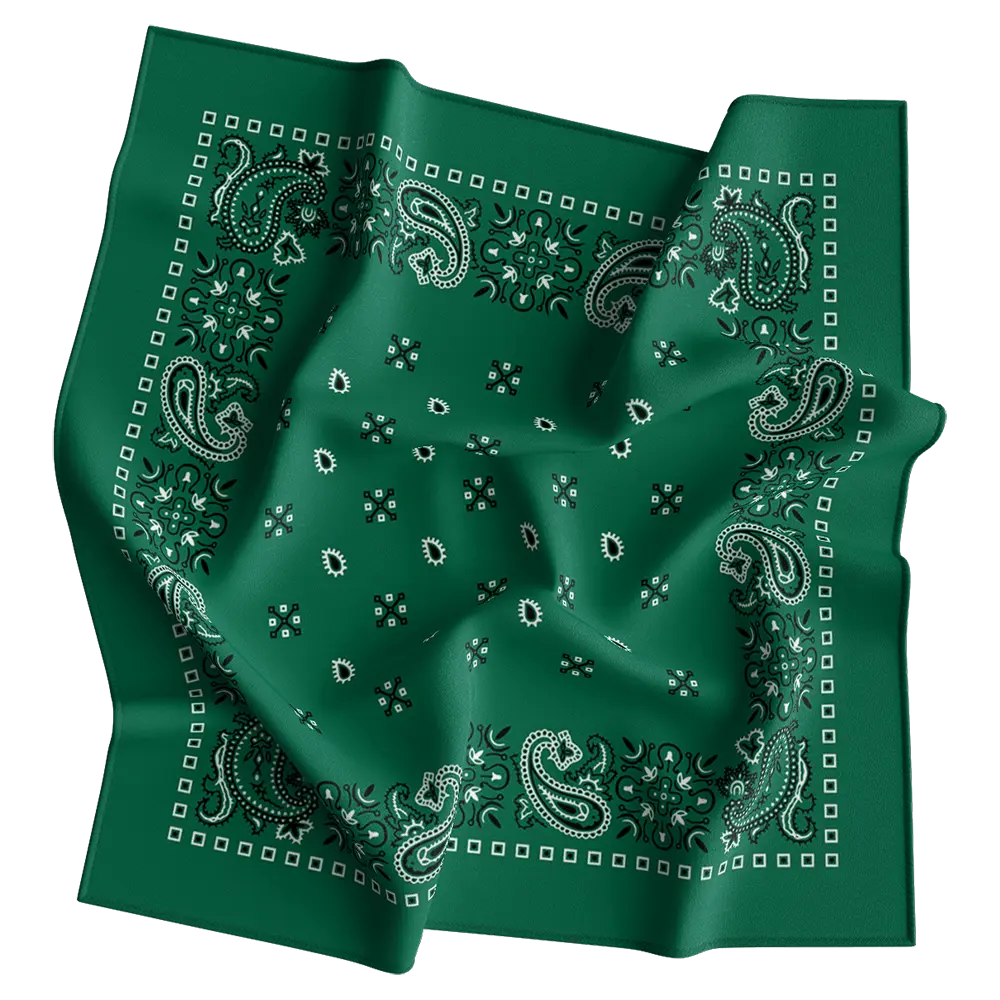 Square Paisley Bandana Imported 100% Cotton