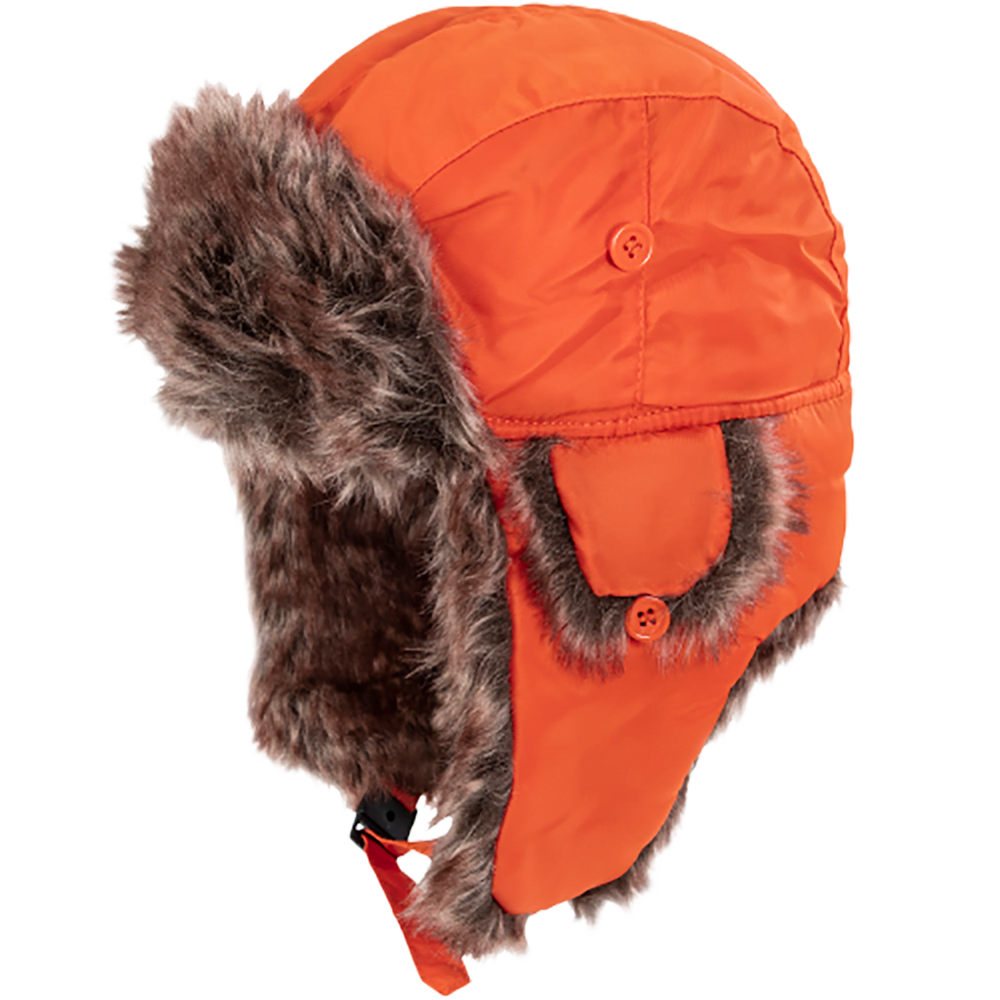 Trapper Hat - Faux Fur - Heavy Duty Nylon - Waterproof - Imported