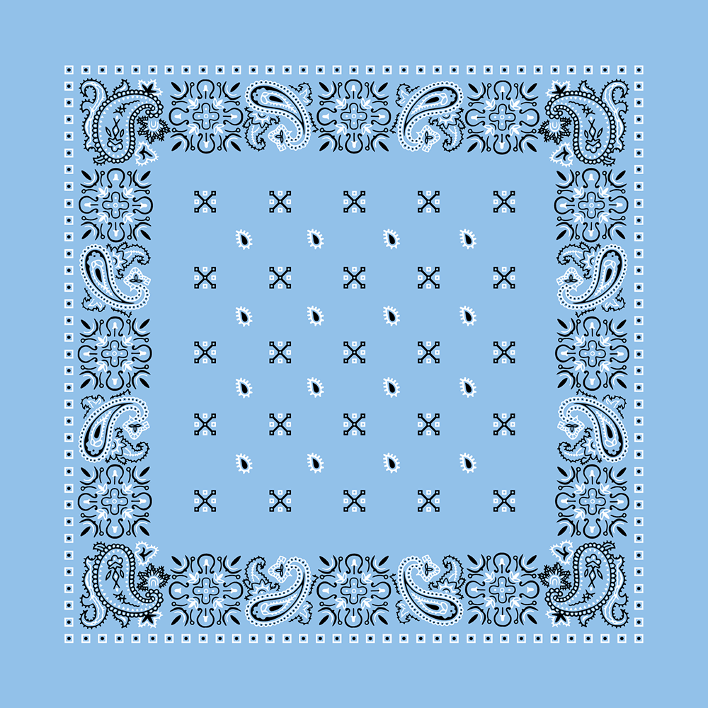 Square Paisley Bandana Imported 100% Cotton