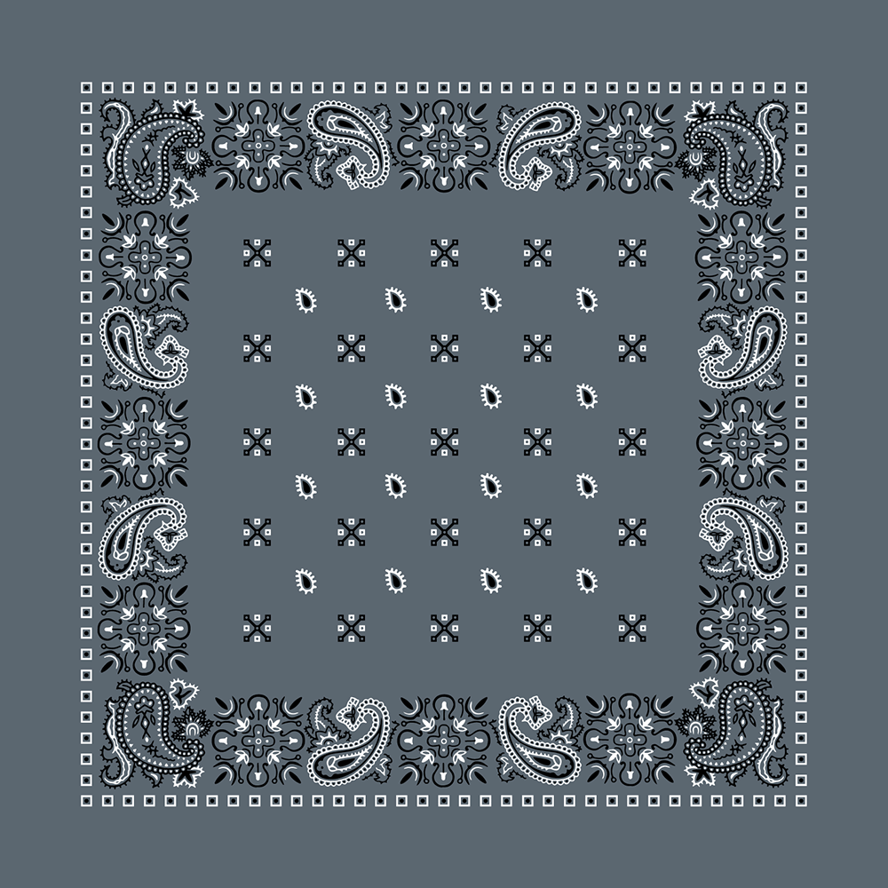 Square Paisley Bandana Imported 100% Cotton