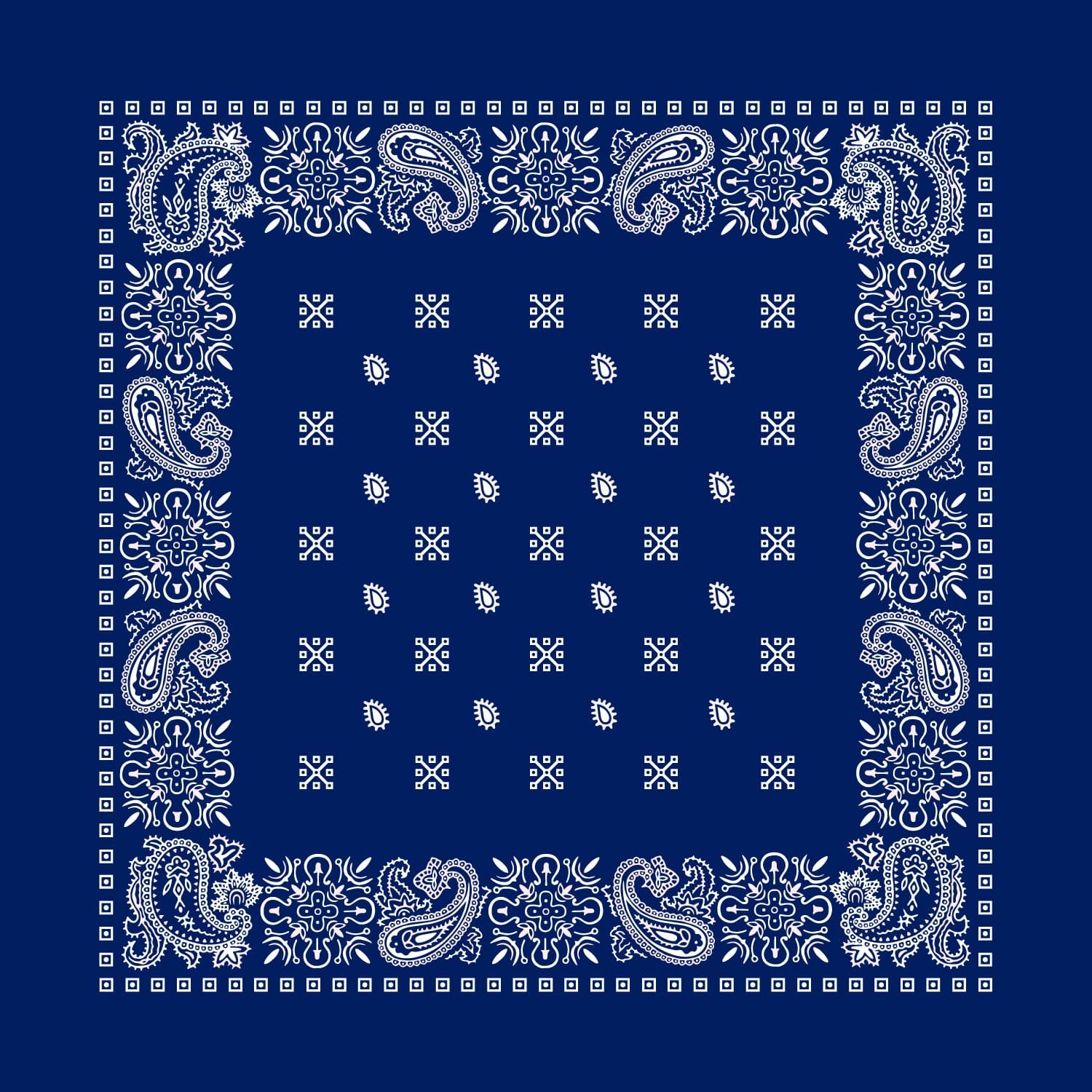 Square Paisley Bandana Imported 100% Cotton