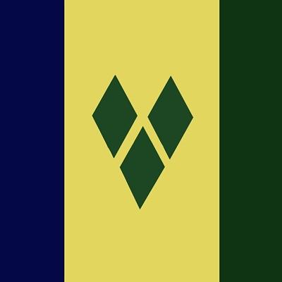 St Vincent Flag Bandanas - 22x22 Inch - 600pcs/Case