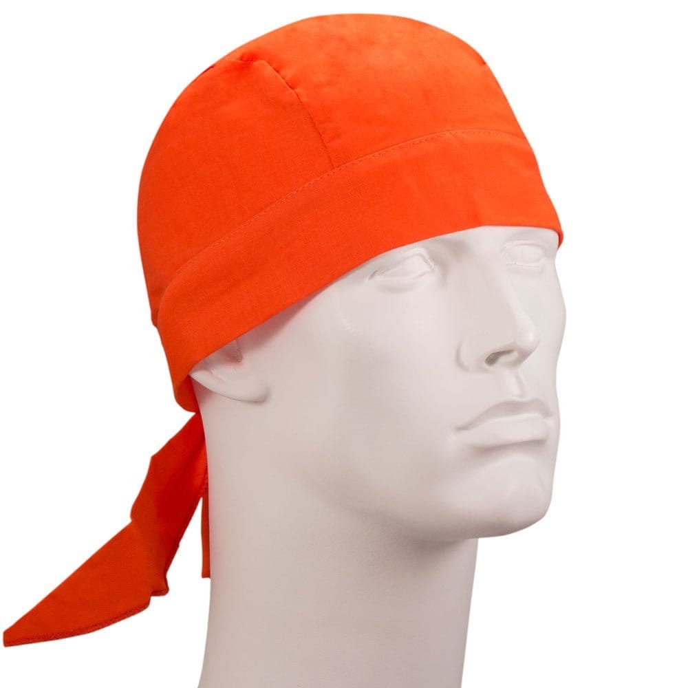 Solid Color Wide Band Head Wrap - 100% Cotton - Imported - Orange, 600pcs/Case