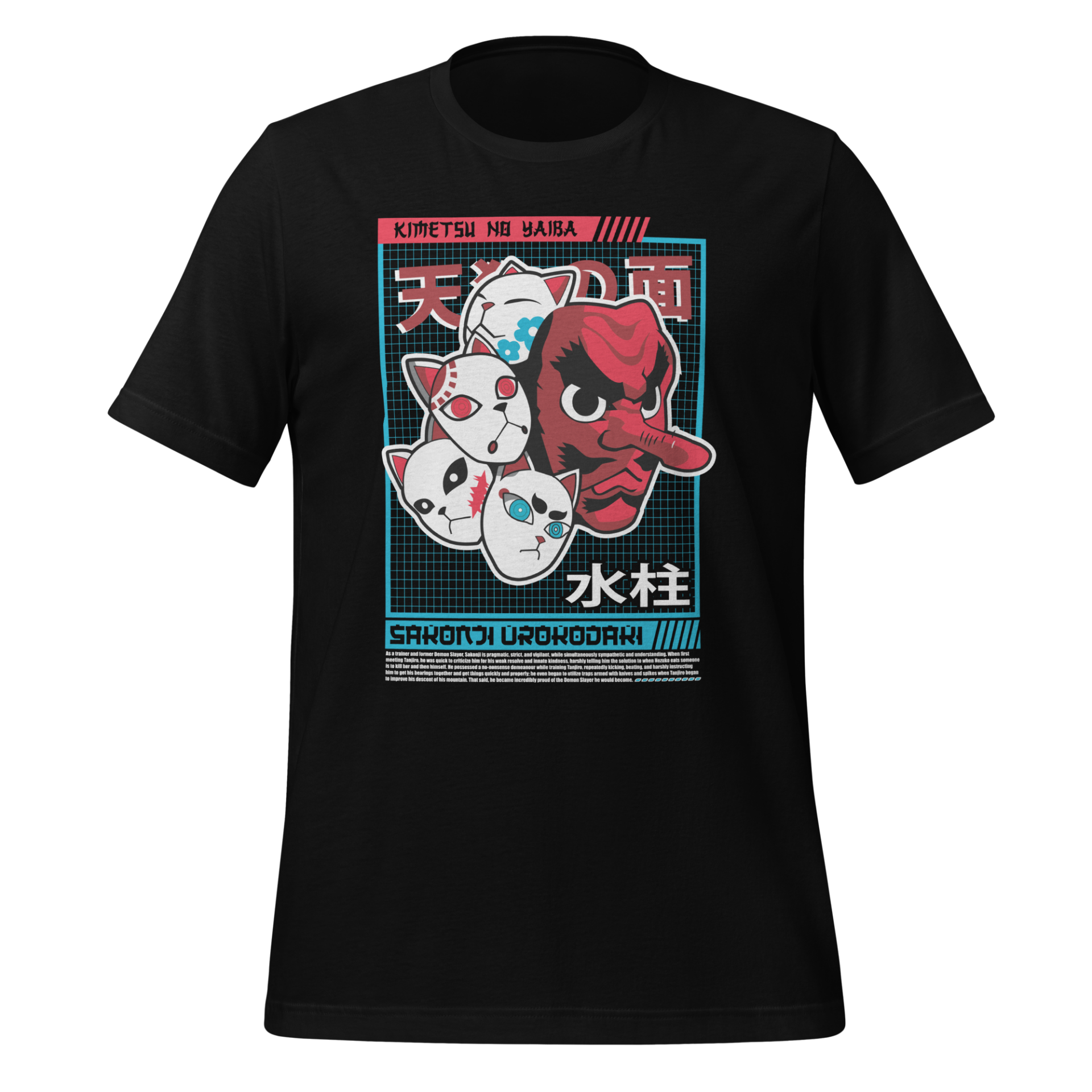 Sakonji Urokodaki Tengu Mask from Demon Slayer Anime Design Unisex t-shirt