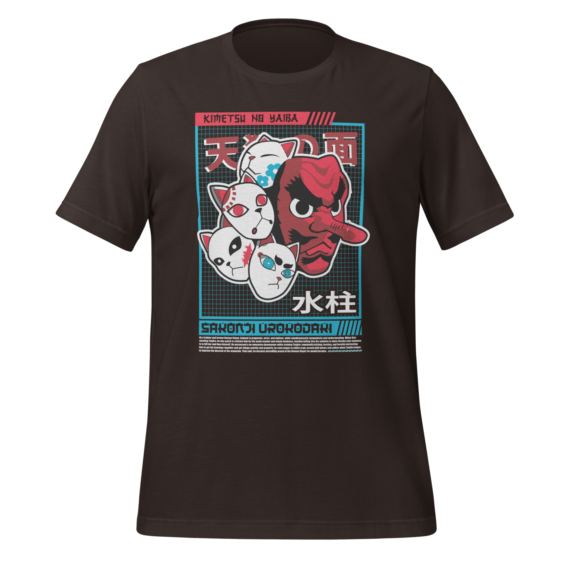 Sakonji Urokodaki Tengu Mask from Demon Slayer Anime Design Unisex t-shirt