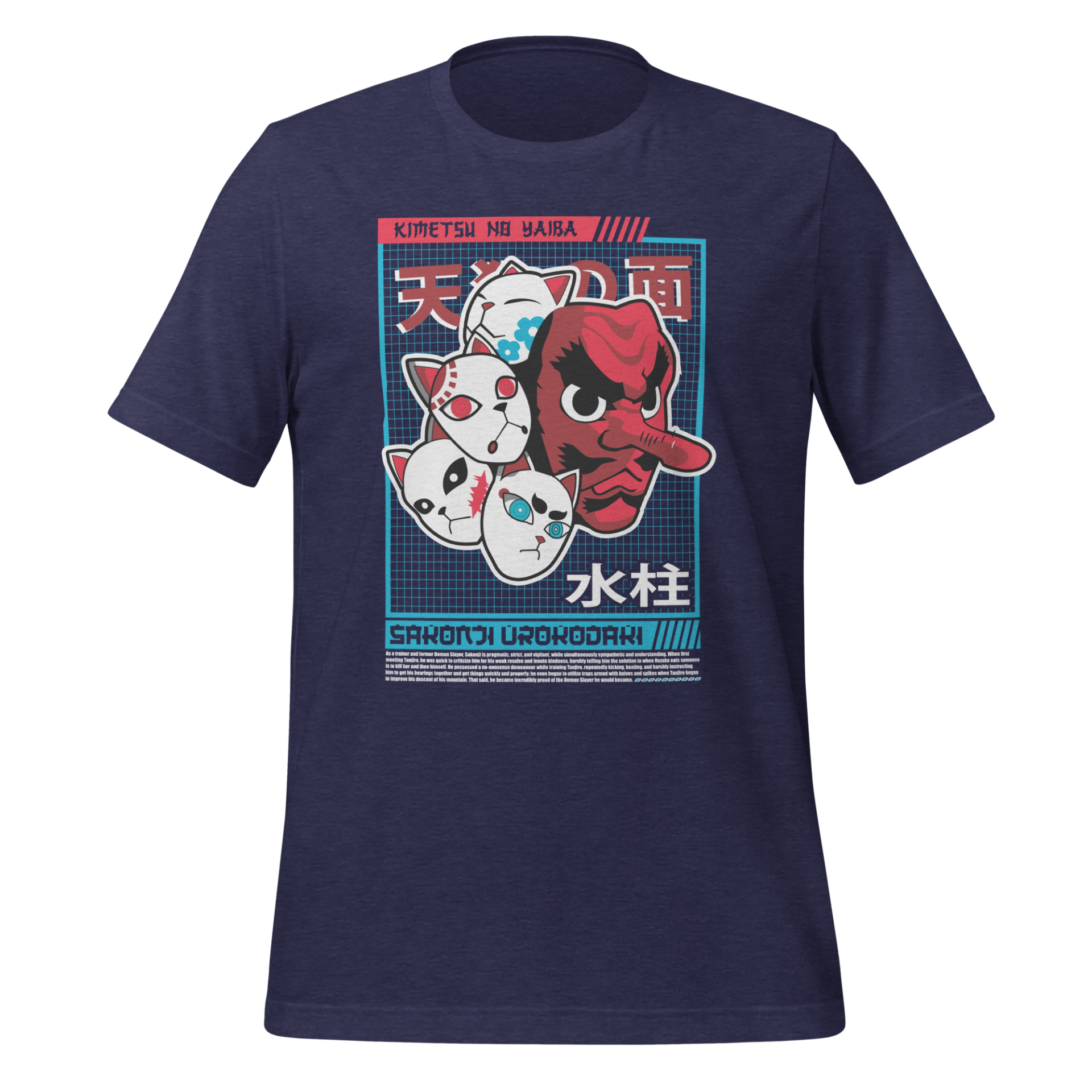 Sakonji Urokodaki Tengu Mask from Demon Slayer Anime Design Unisex t-shirt