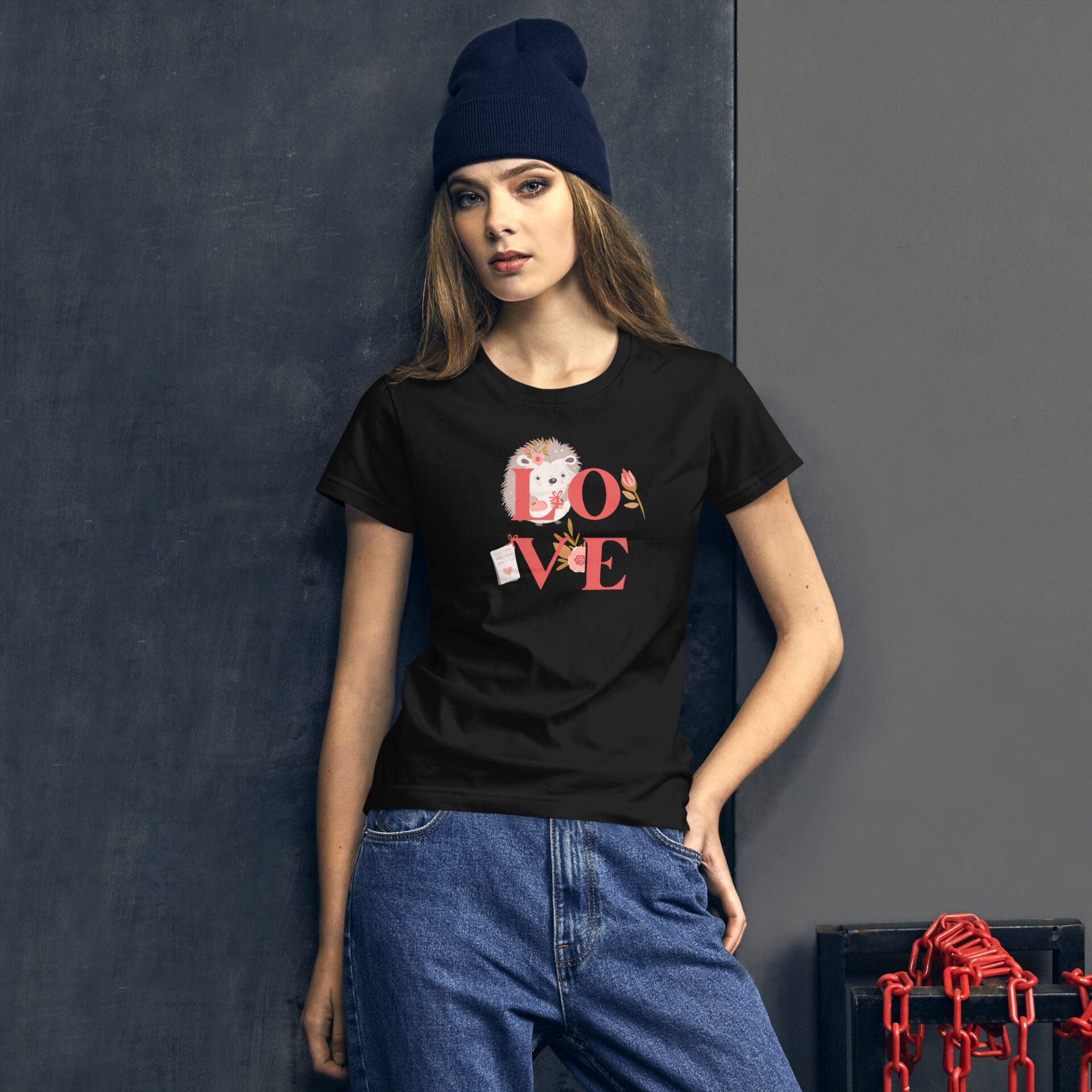 Women's Valentine's Day Short Sleeve T-Shirt - B3 - 15