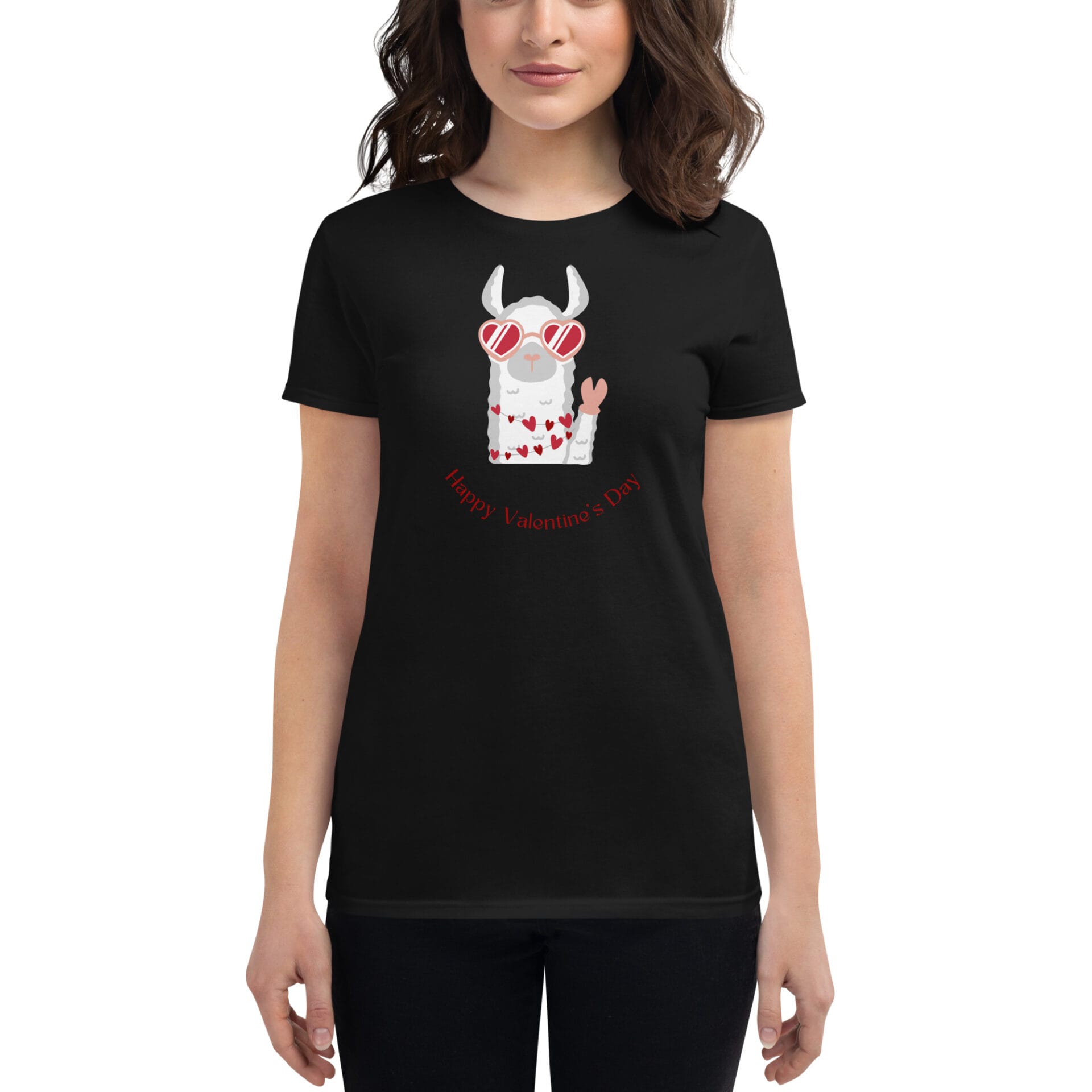 Women's Valentine's Day Short Sleeve T-Shirt - B3 - 18