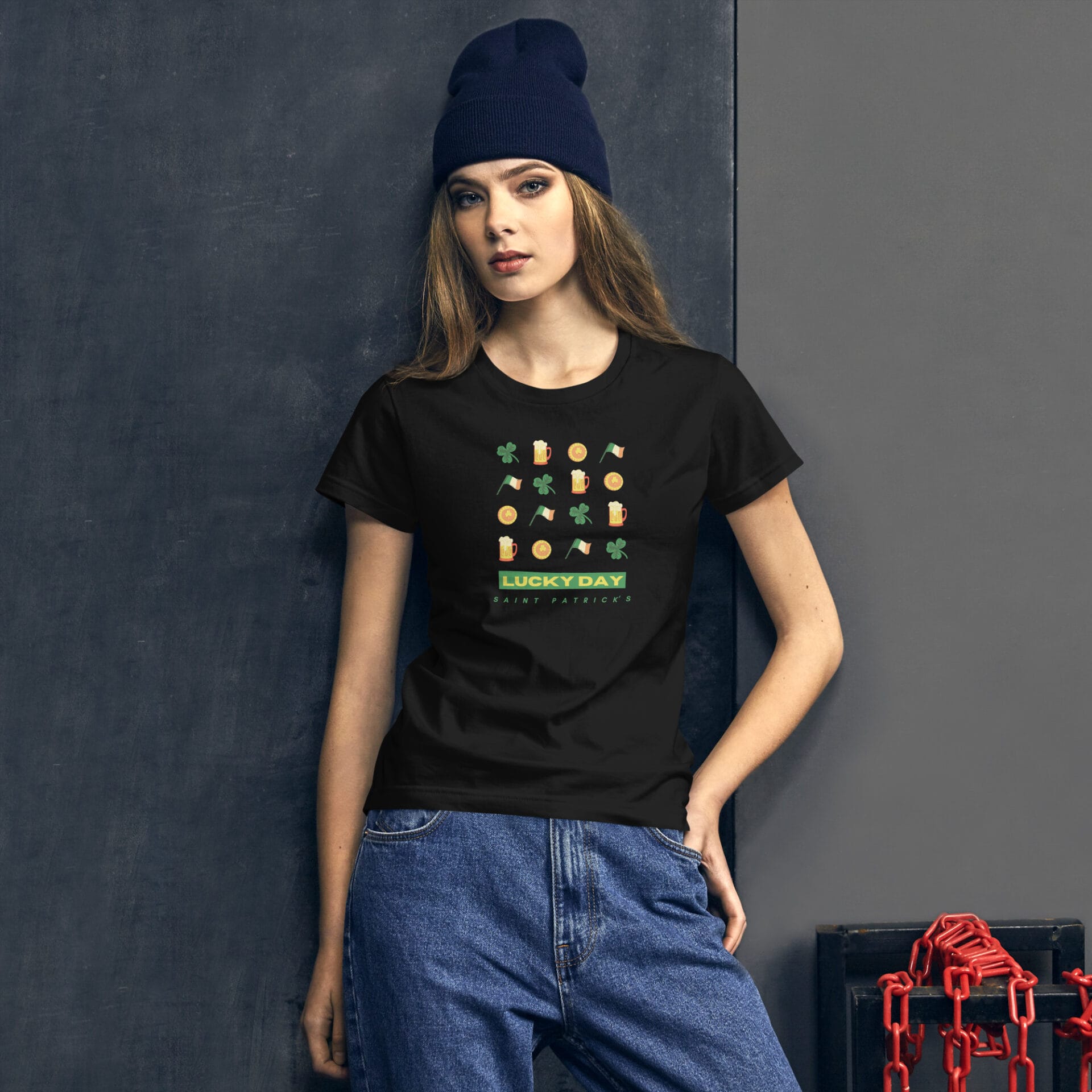 Women's St. Patrick's Day Short Sleeve T-Shirt - B2 - 10