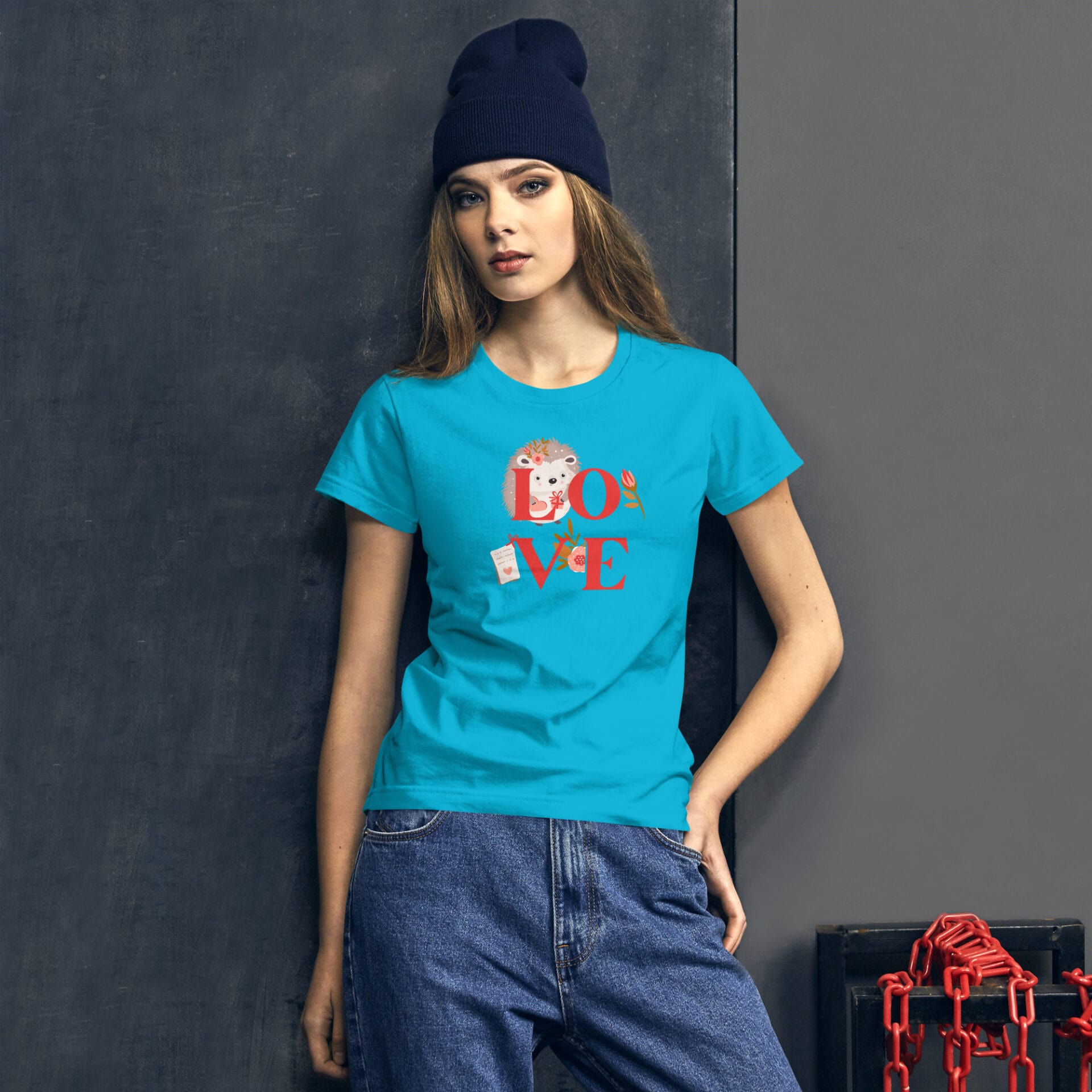 Women's Valentine's Day Short Sleeve T-Shirt - B3 - 15