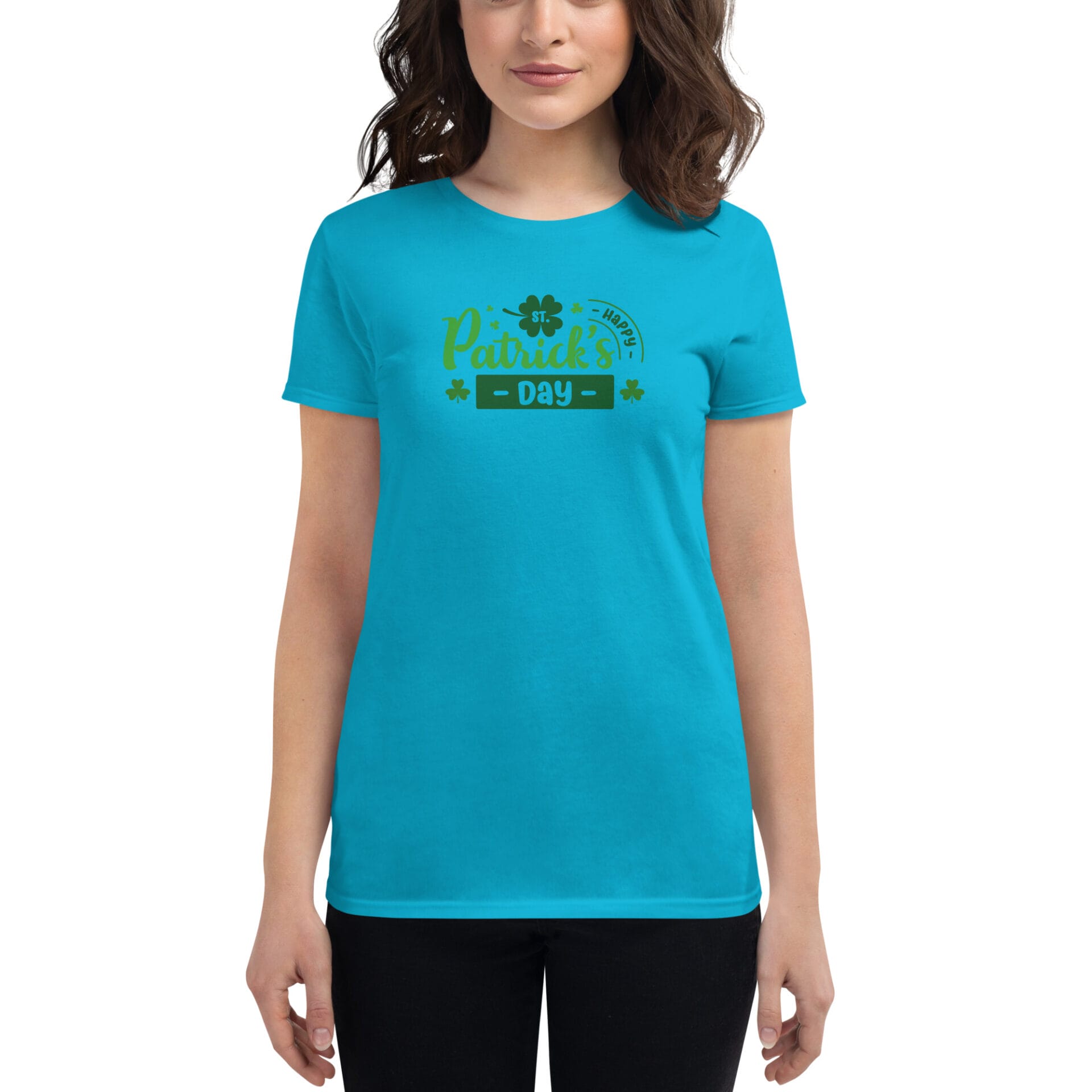 Women's St. Patrick's Day Short Sleeve T-Shirt - B2 - 12