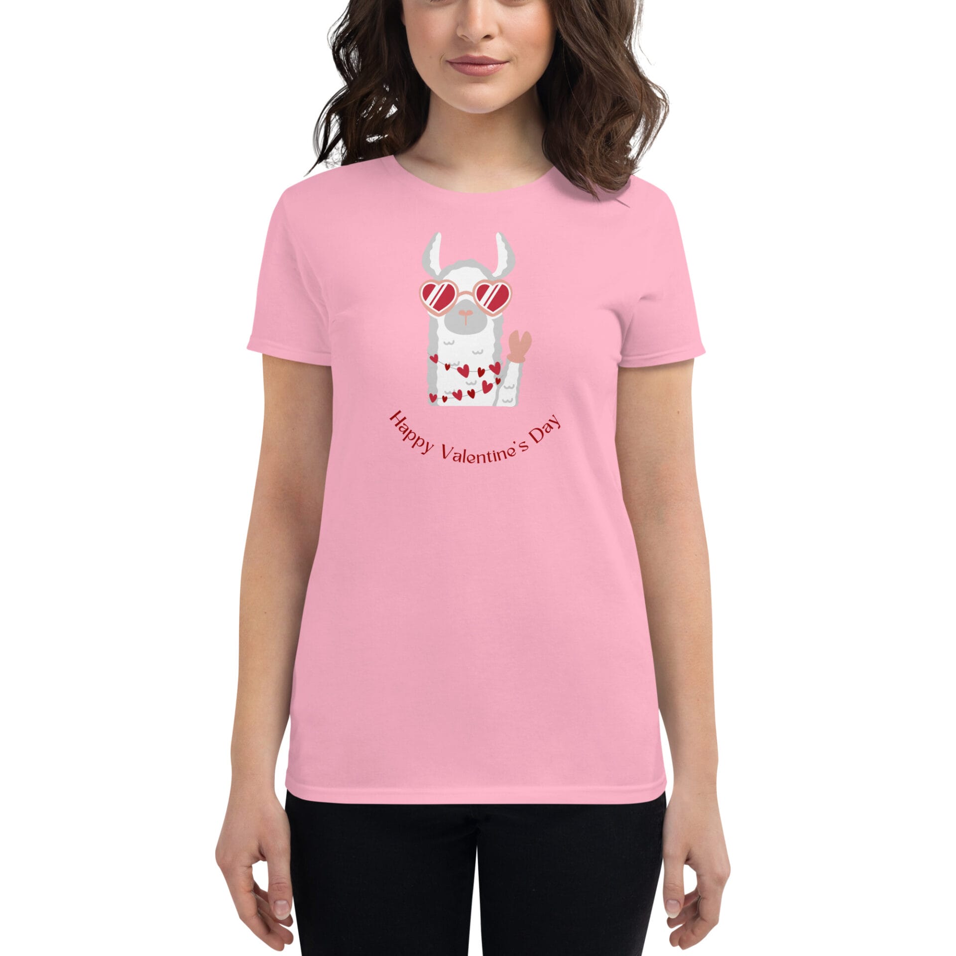Women's Valentine's Day Short Sleeve T-Shirt - B3 - 18