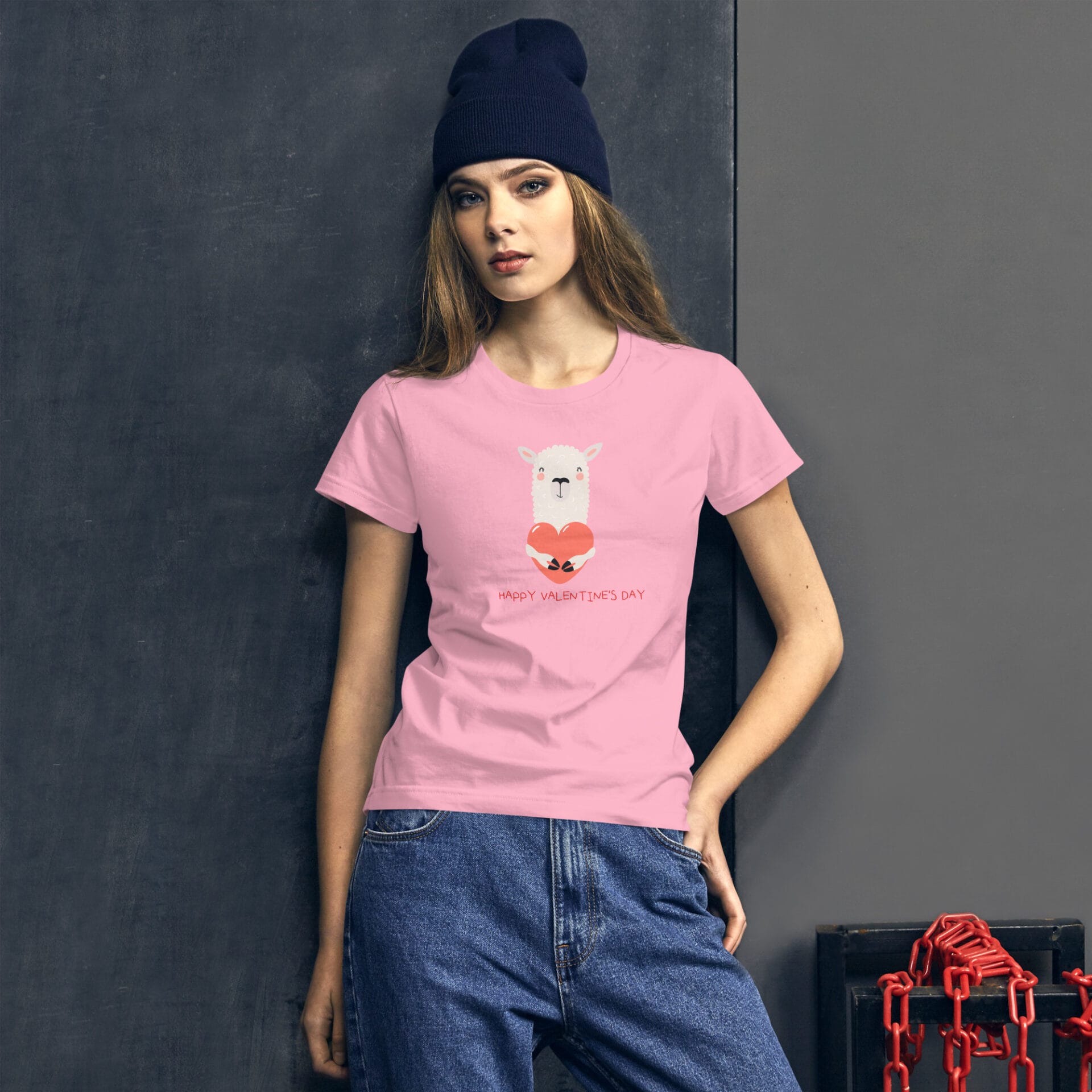 Women's Valentine's Day Short Sleeve T-Shirt - B3 - 24