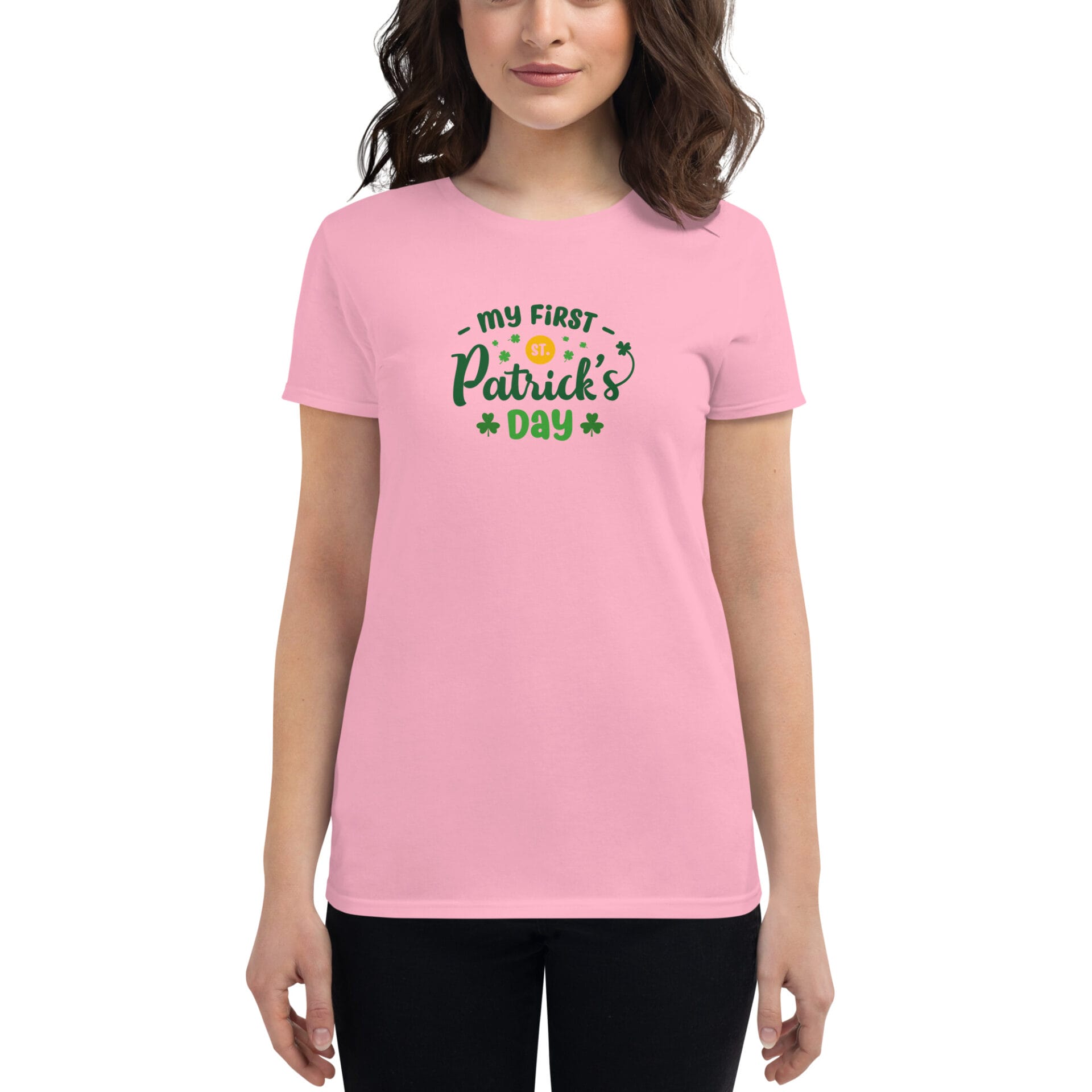 Women's St. Patrick's Day Short Sleeve T-Shirt - B2 - 19