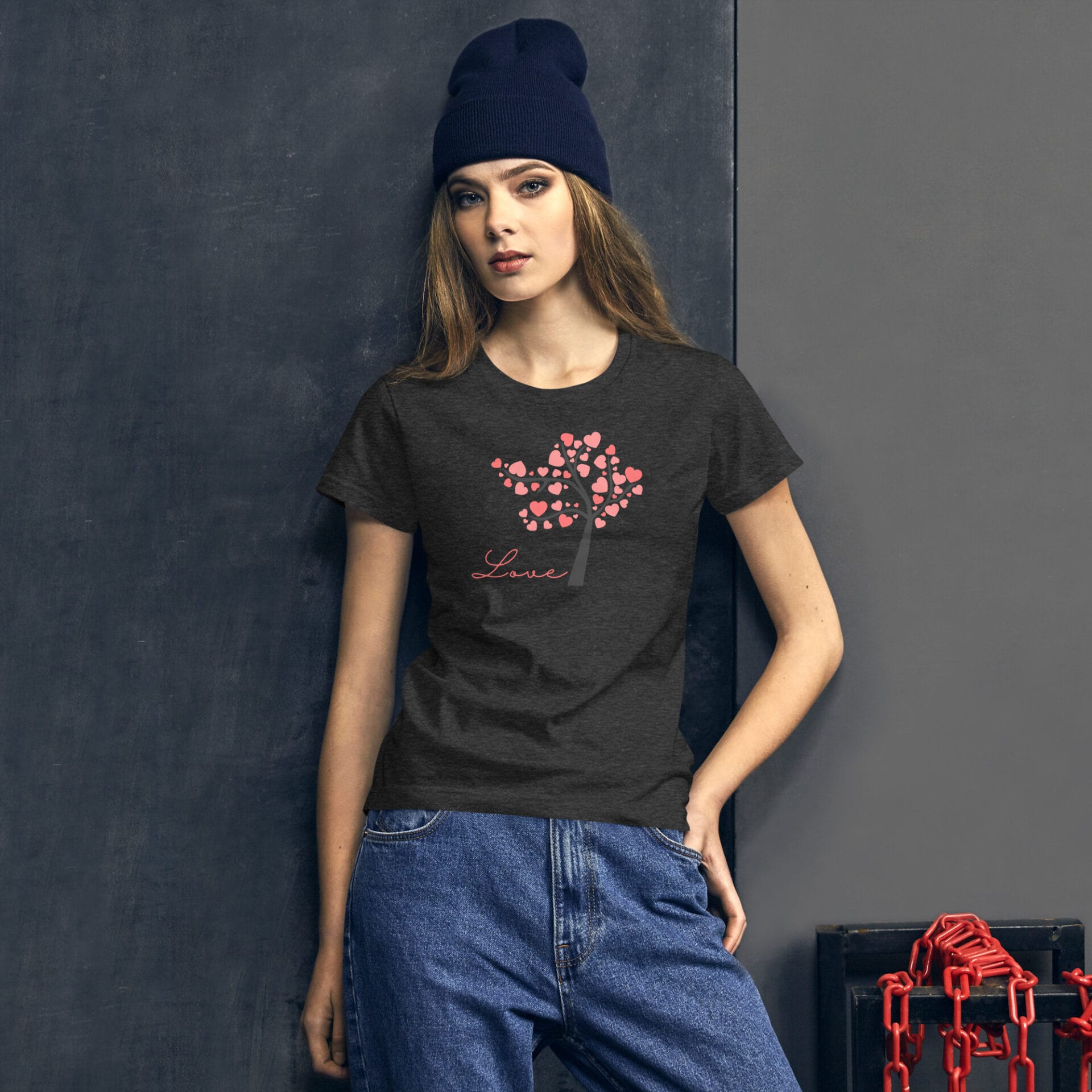 Women's Valentine's Day Short Sleeve T-Shirt - B2 7