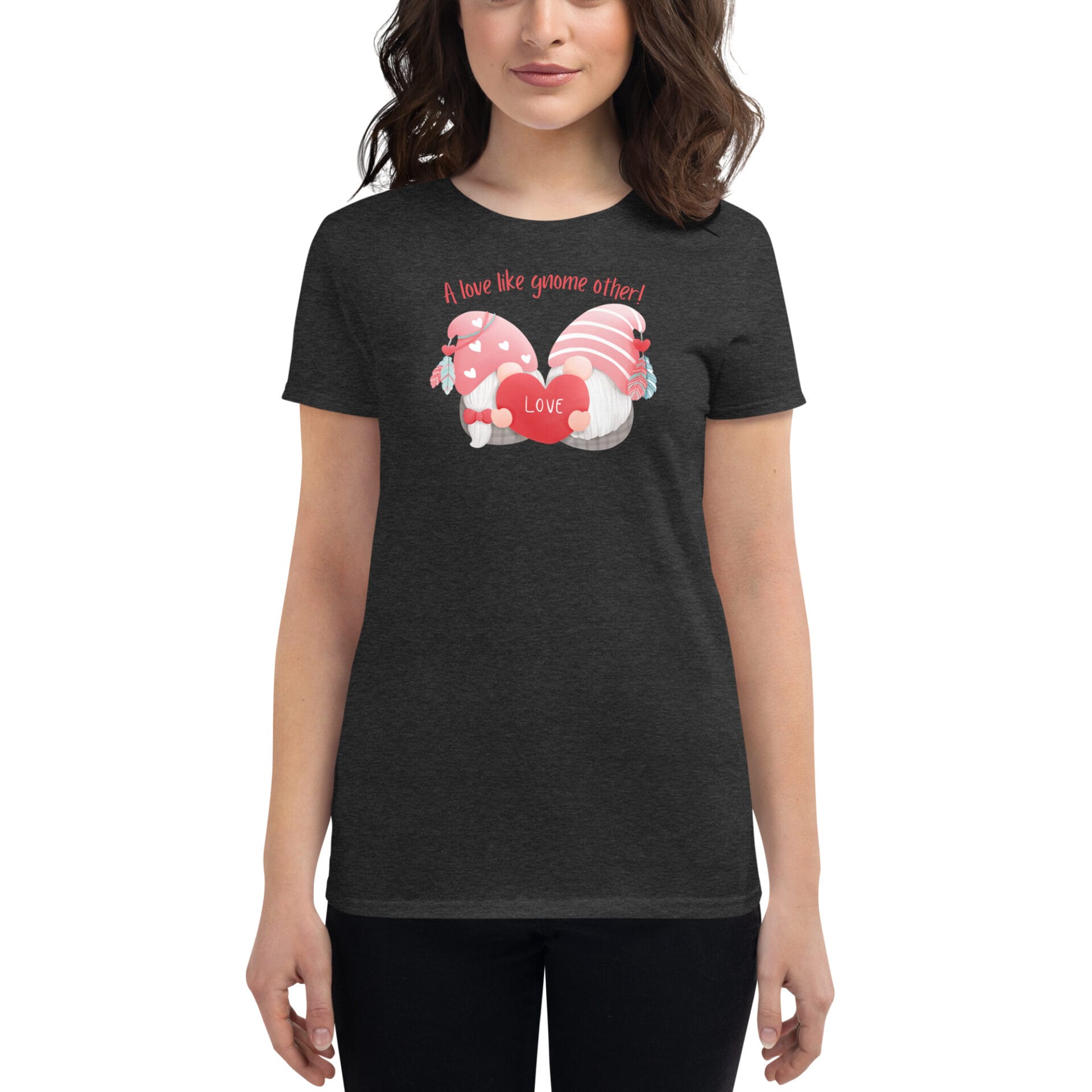 Women's Valentine's Day Short Sleeve T-Shirt - B3 - 21