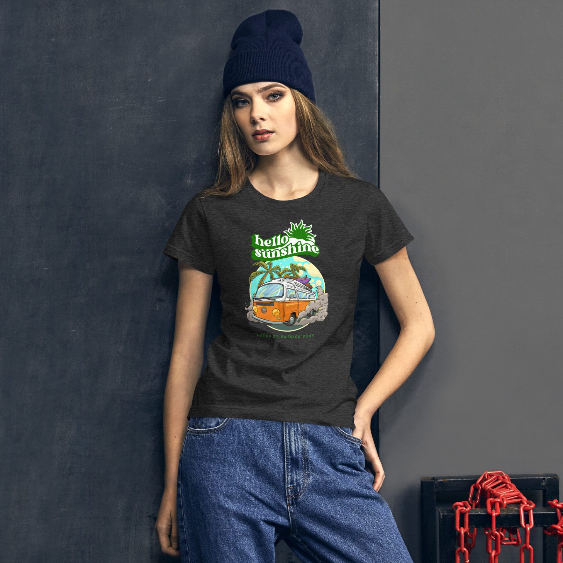 Women's St. Patrick's Day Short Sleeve T-Shirt - B2 - 24