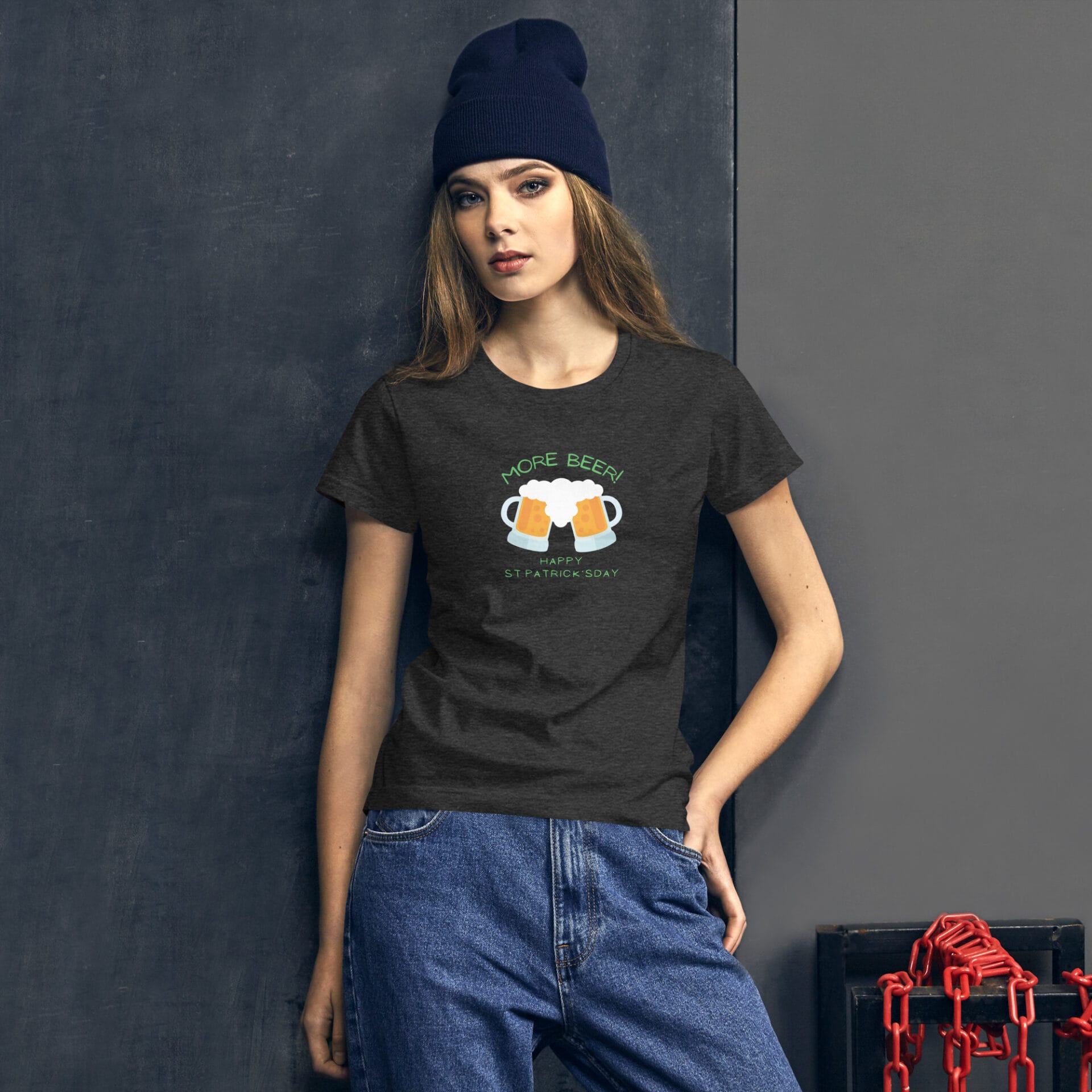 Women's St. Patrick's Day Short Sleeve T-Shirt - B2 - 27