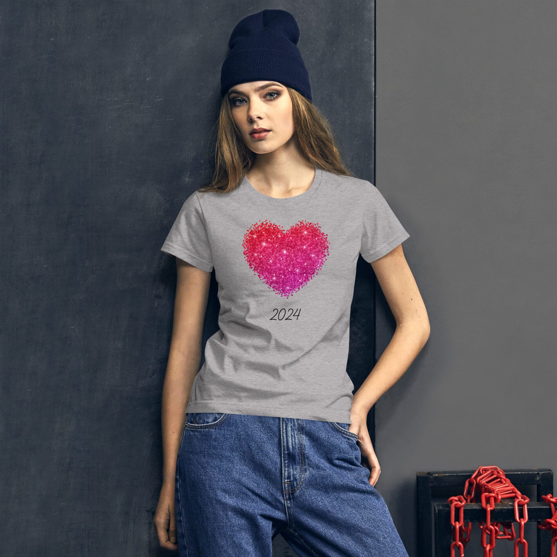 Women's Valentine's Day Short Sleeve T-Shirt - WVD 12
