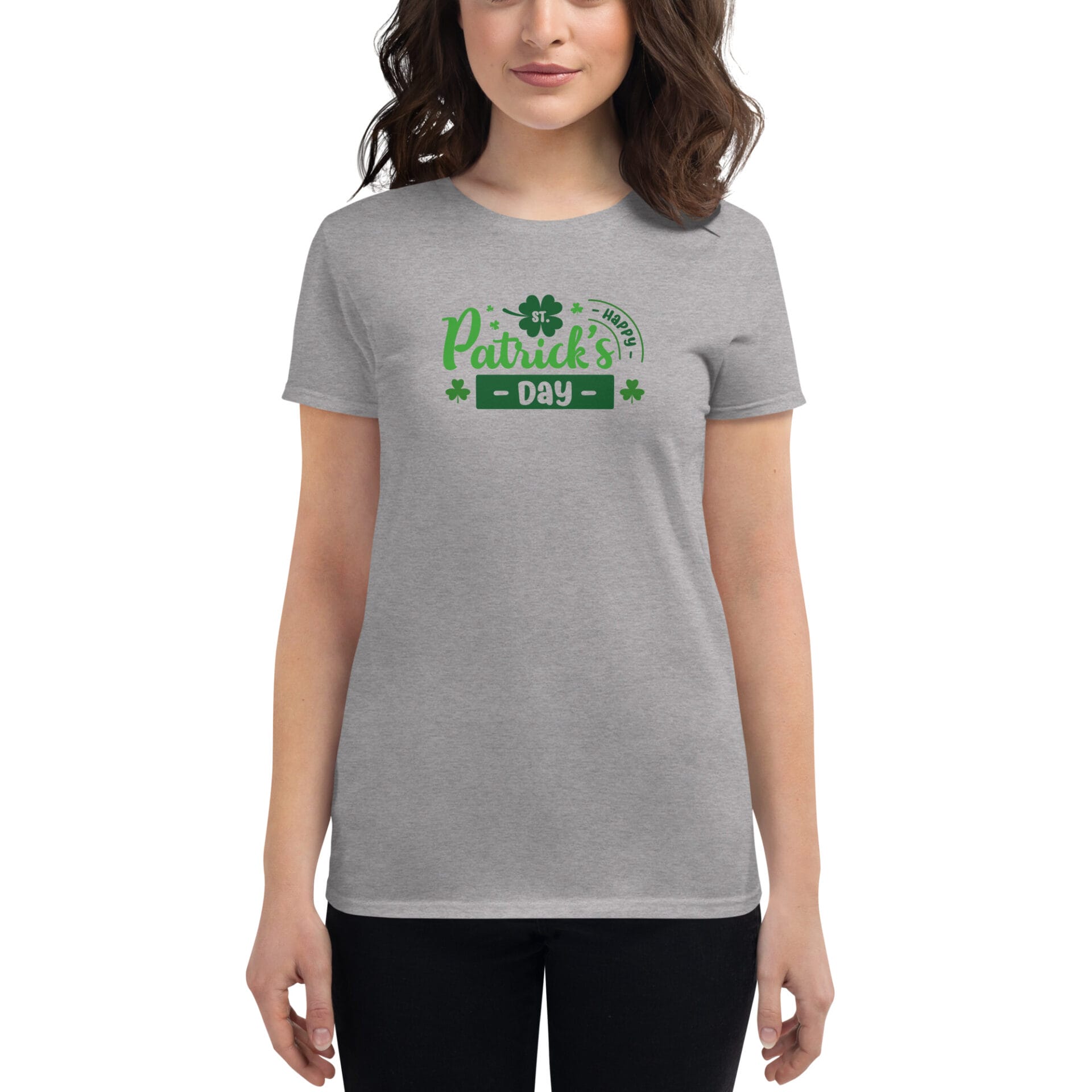Women's St. Patrick's Day Short Sleeve T-Shirt - B2 - 12