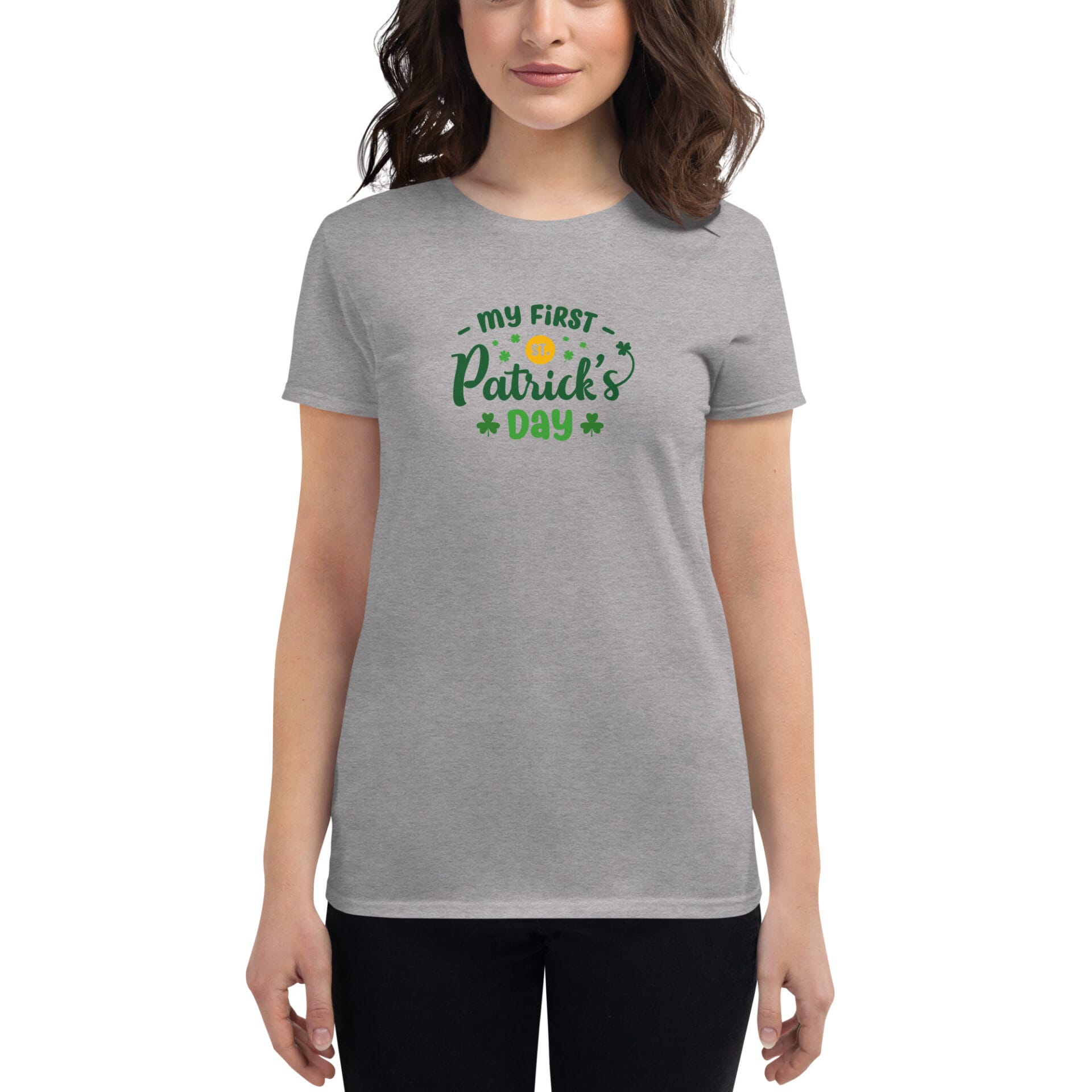 Women's St. Patrick's Day Short Sleeve T-Shirt - B2 - 19