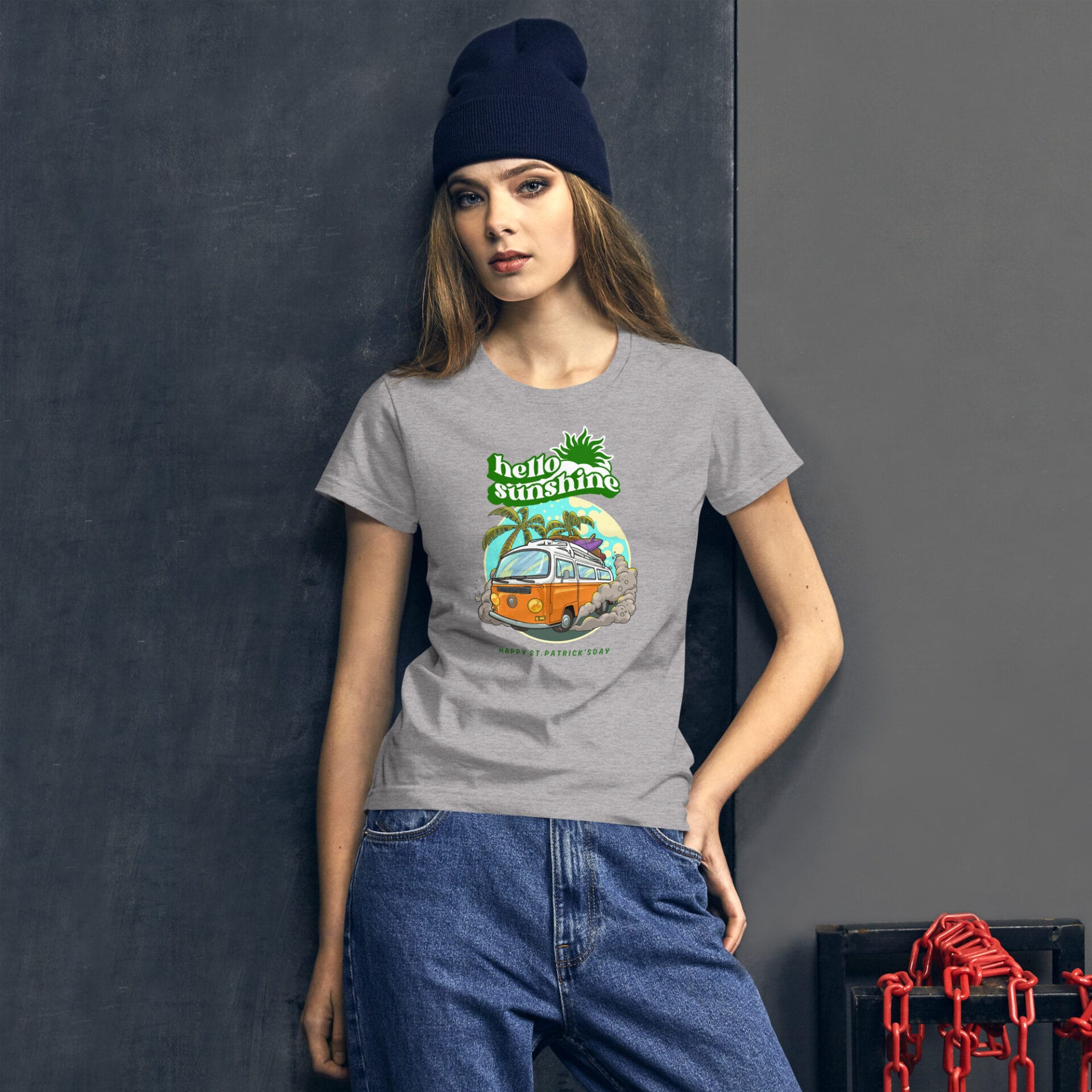 Women's St. Patrick's Day Short Sleeve T-Shirt - B2 - 24