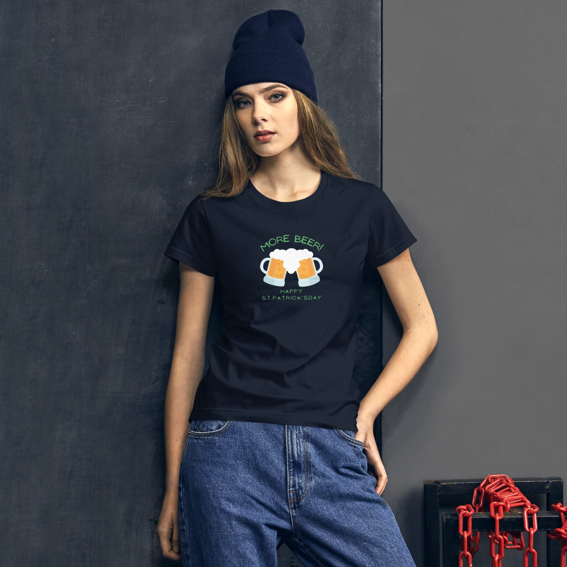 Women's St. Patrick's Day Short Sleeve T-Shirt - B2 - 27