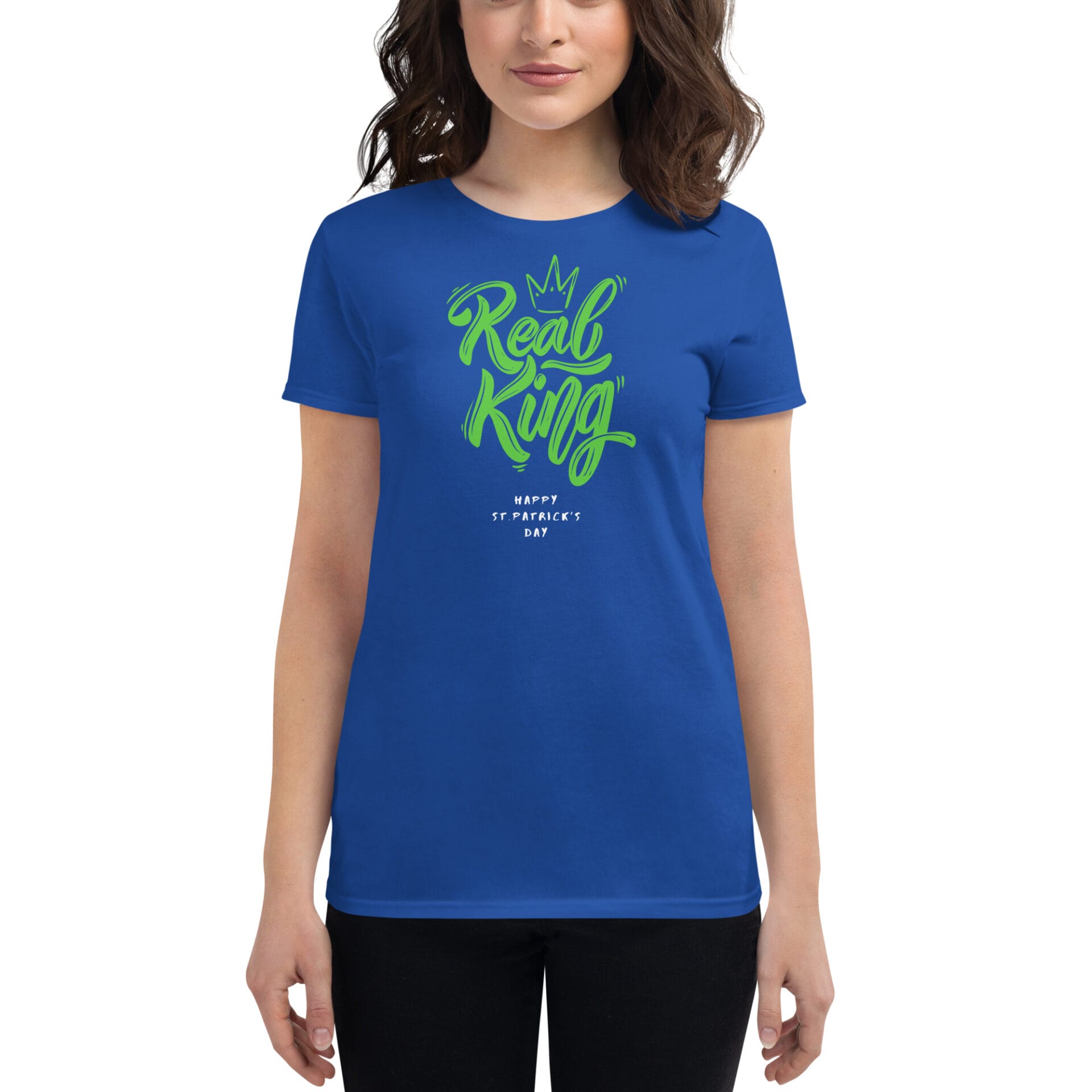 Women's St. Patrick's Day Short Sleeve T-Shirt - B2 - 23