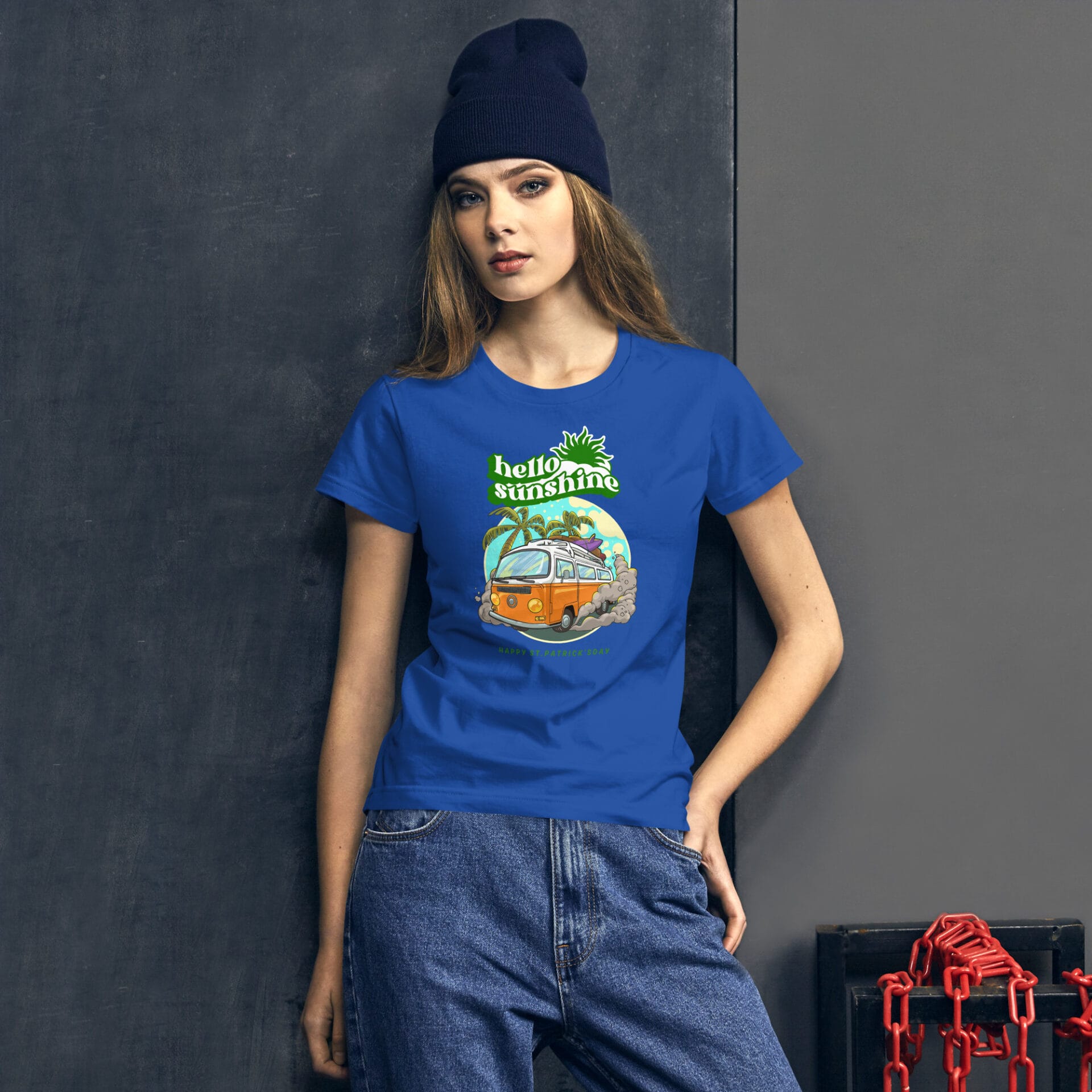 Women's St. Patrick's Day Short Sleeve T-Shirt - B2 - 24