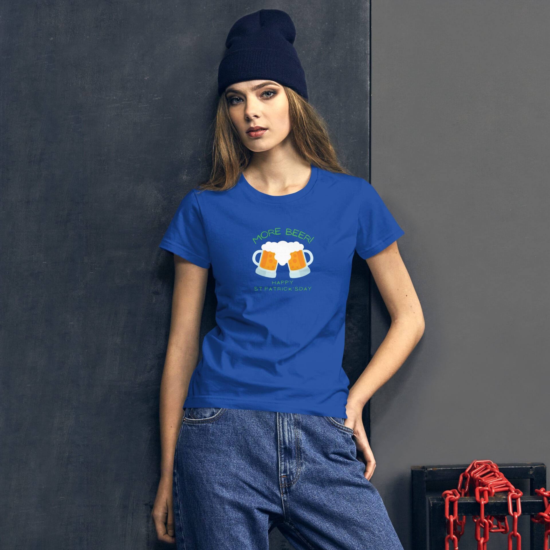 Women's St. Patrick's Day Short Sleeve T-Shirt - B2 - 27
