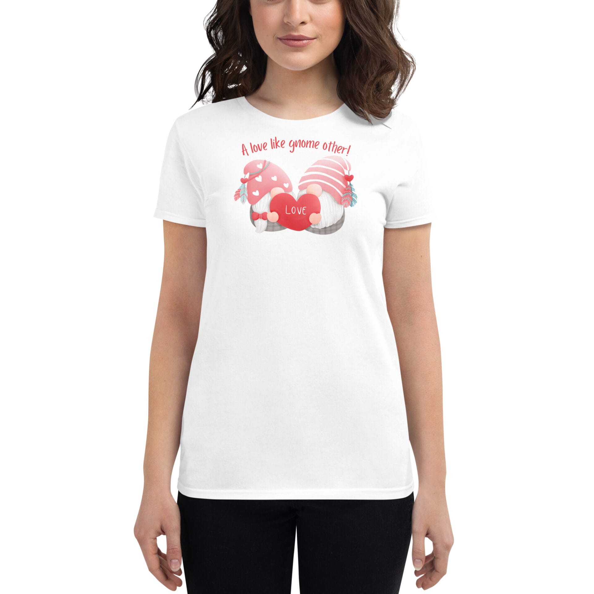 Women's Valentine's Day Short Sleeve T-Shirt - B3 - 21
