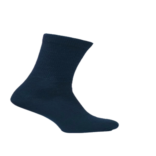 Stealth Socks | Size 10-13 | Diabetic Crew Cushioned Socks | Navy | Case of 15 Dozens (180 Pairs)
