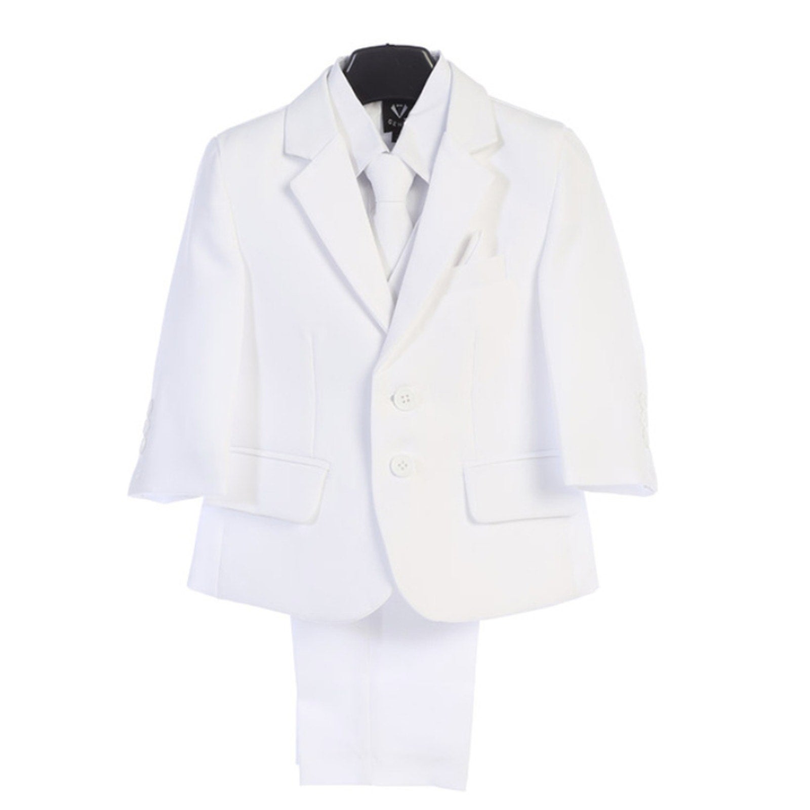 NEW Boys First Holy Communion Suit - White 5 Piece w/Garment Bag - Size 20H