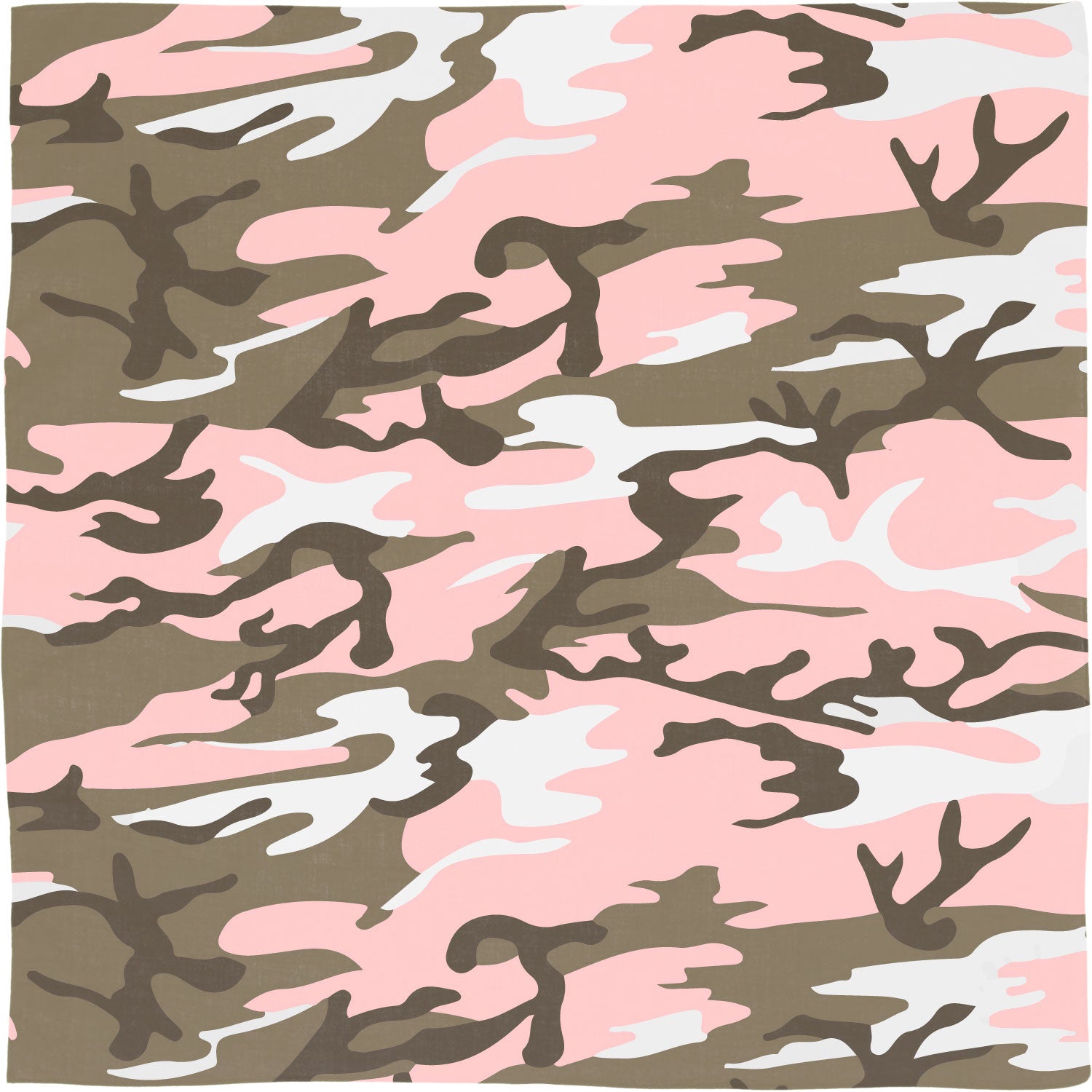 Subdued Pink Camo Bandana - 22" x 22", 1 piece