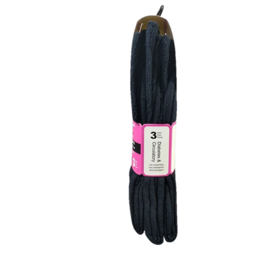 Stealth Socks | Size 9-11 | Diabetic Crew Cushioned Socks | Navy | Case of 15 Dozens (180 Pairs, 3 Pairs Per Pack)