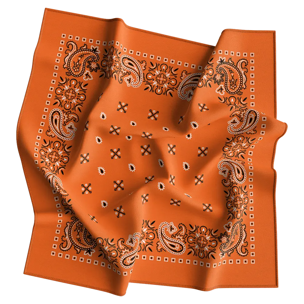 Square Paisley Bandana Imported 100% Cotton