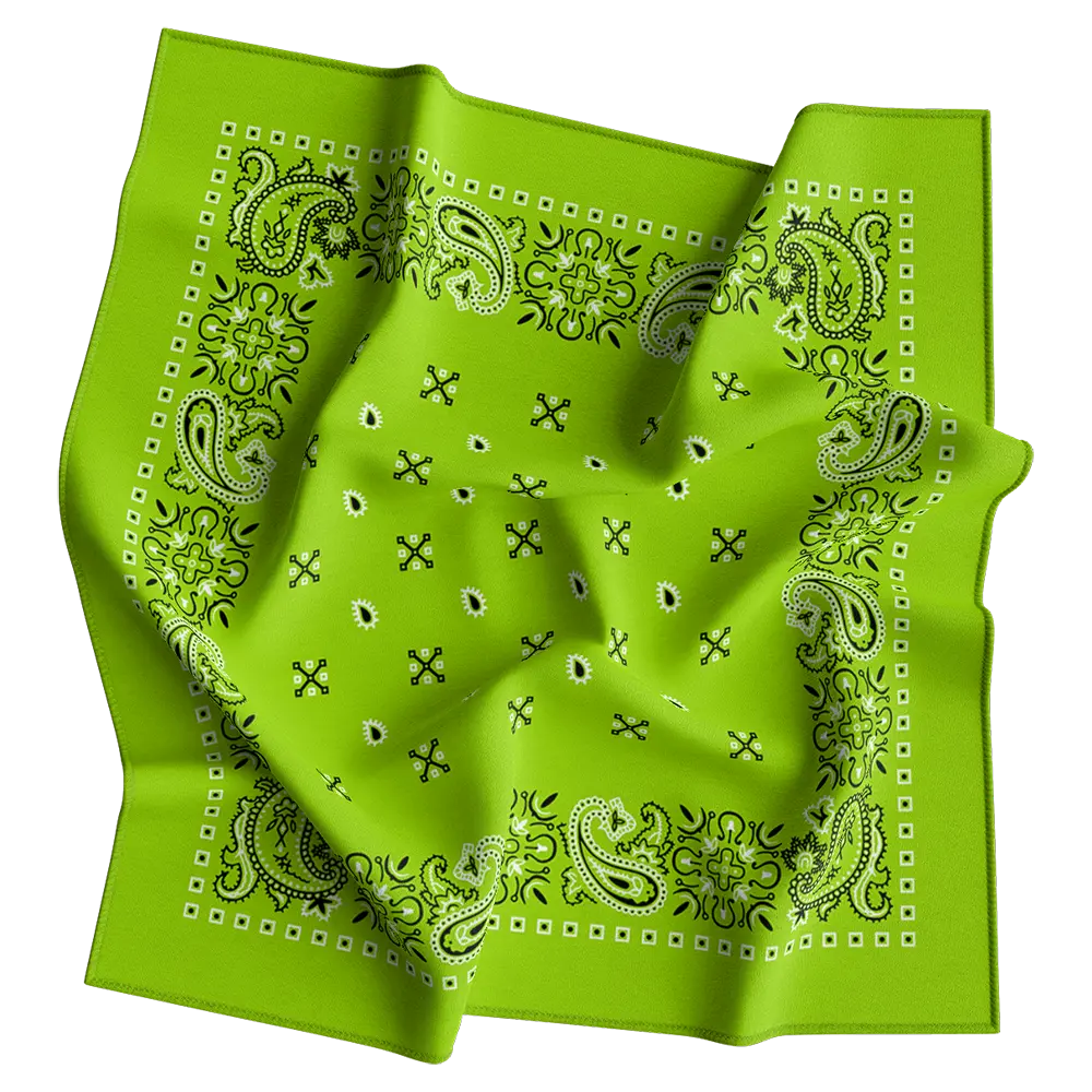 Square Paisley Bandana Imported 100% Cotton