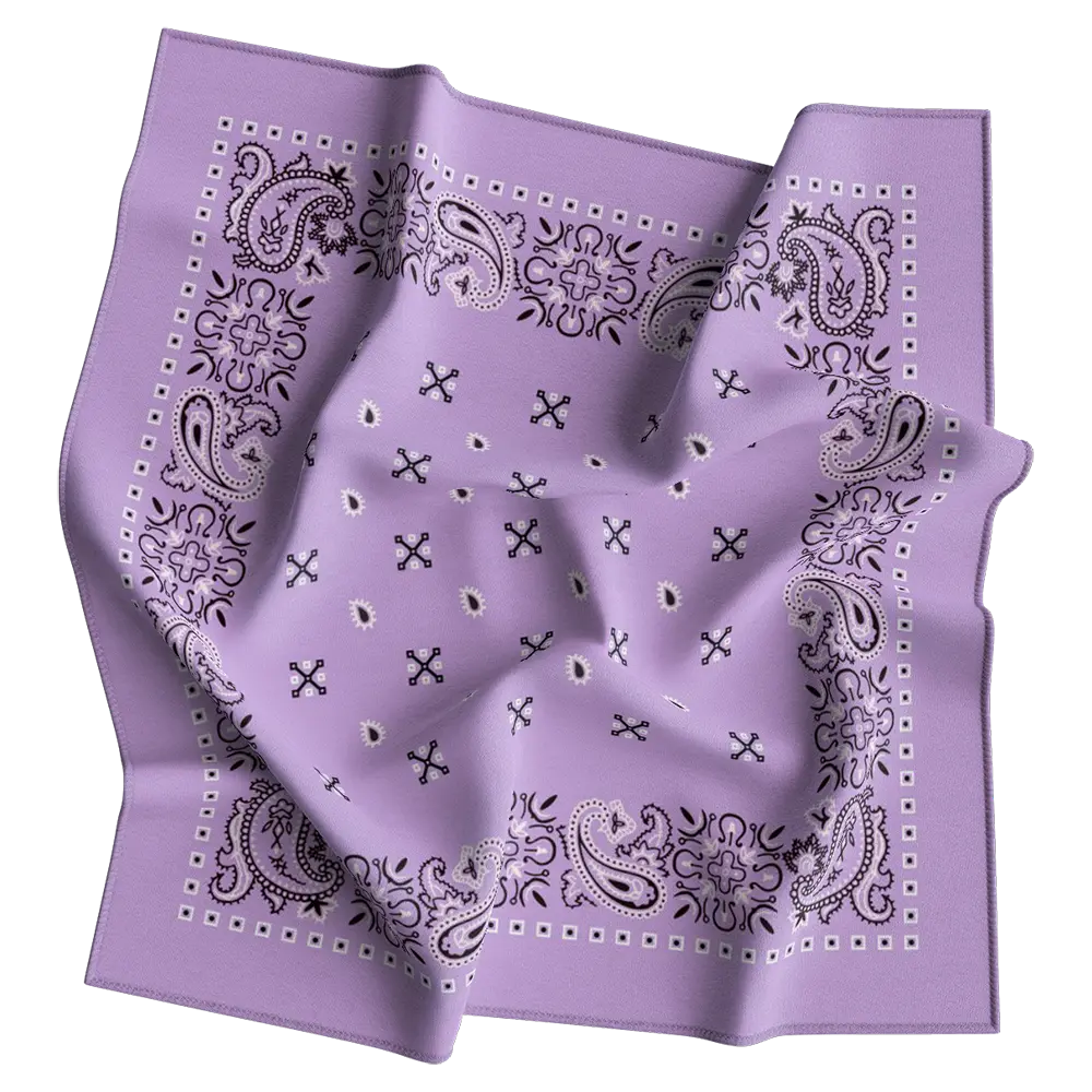 Square Paisley Bandana Imported 100% Cotton