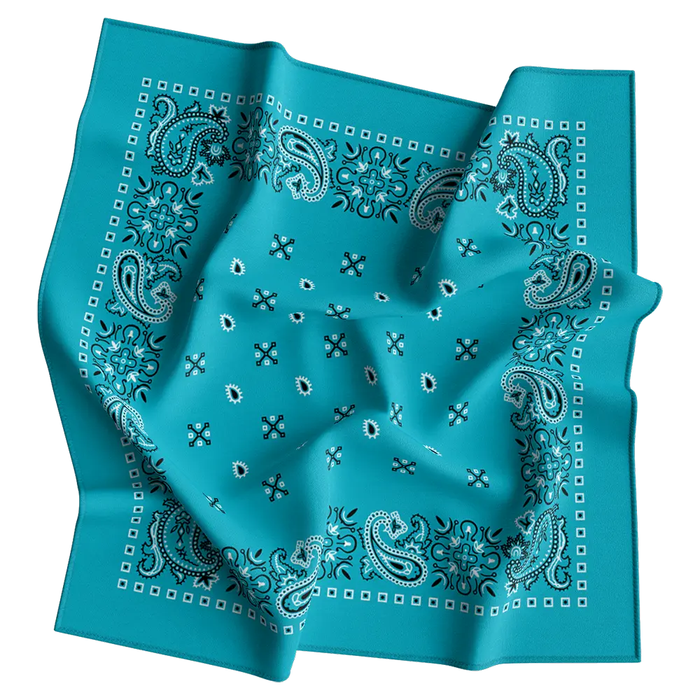 Square Paisley Bandana Imported 100% Cotton