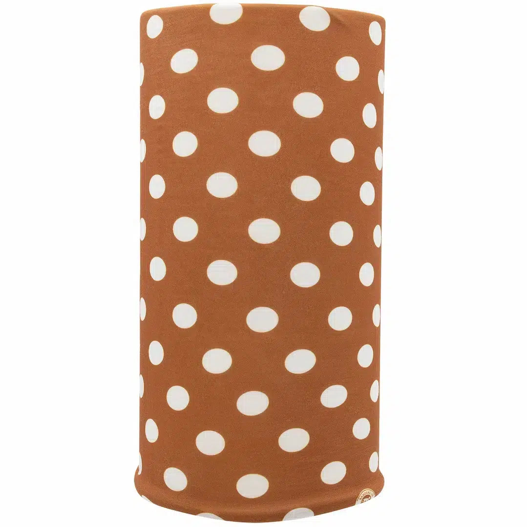 Polka Dot Tube Headband, Neck Gaiter - 600pcs/Case, Brown