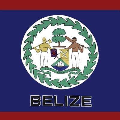 22 x 22 Belize Flag Bandana 22x22 Inch-12 pieces-