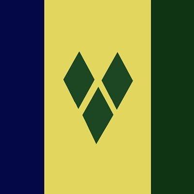  St Vincent Flag Bandanas - 22x22 Inch - 600pcs/Case-