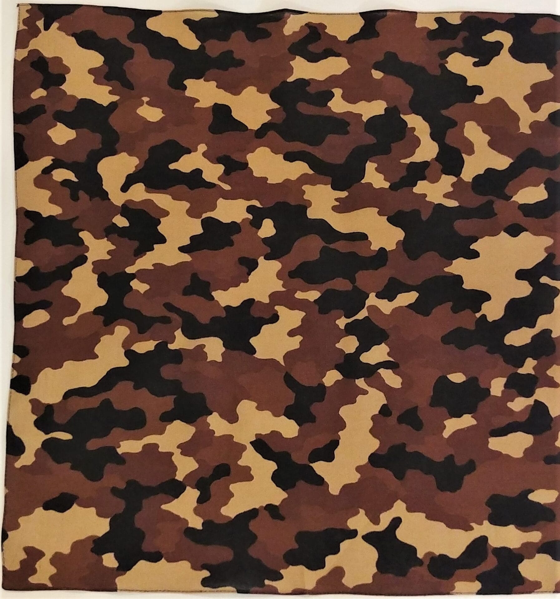 22 x 22 Brown Camo Bandana-12 pieces-
