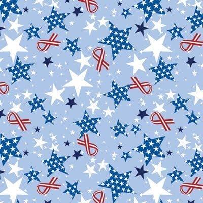22 x 22 Ribbons & Stars Bandana 22x22 Inch-12 pieces-