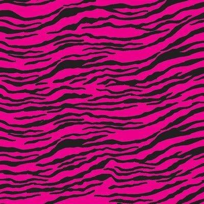  Zebra Stripe Pink Bandana - 22x22 Inch - 12 pieces-