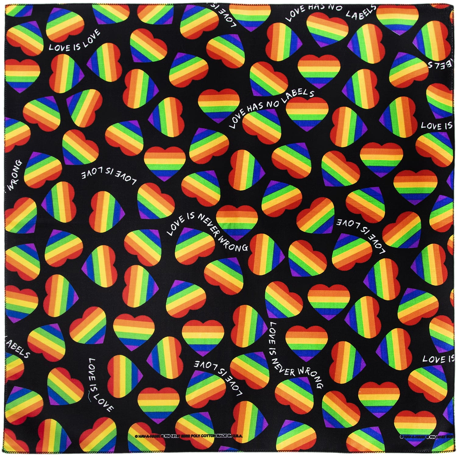 Love Has No Labels Rainbow Bandana